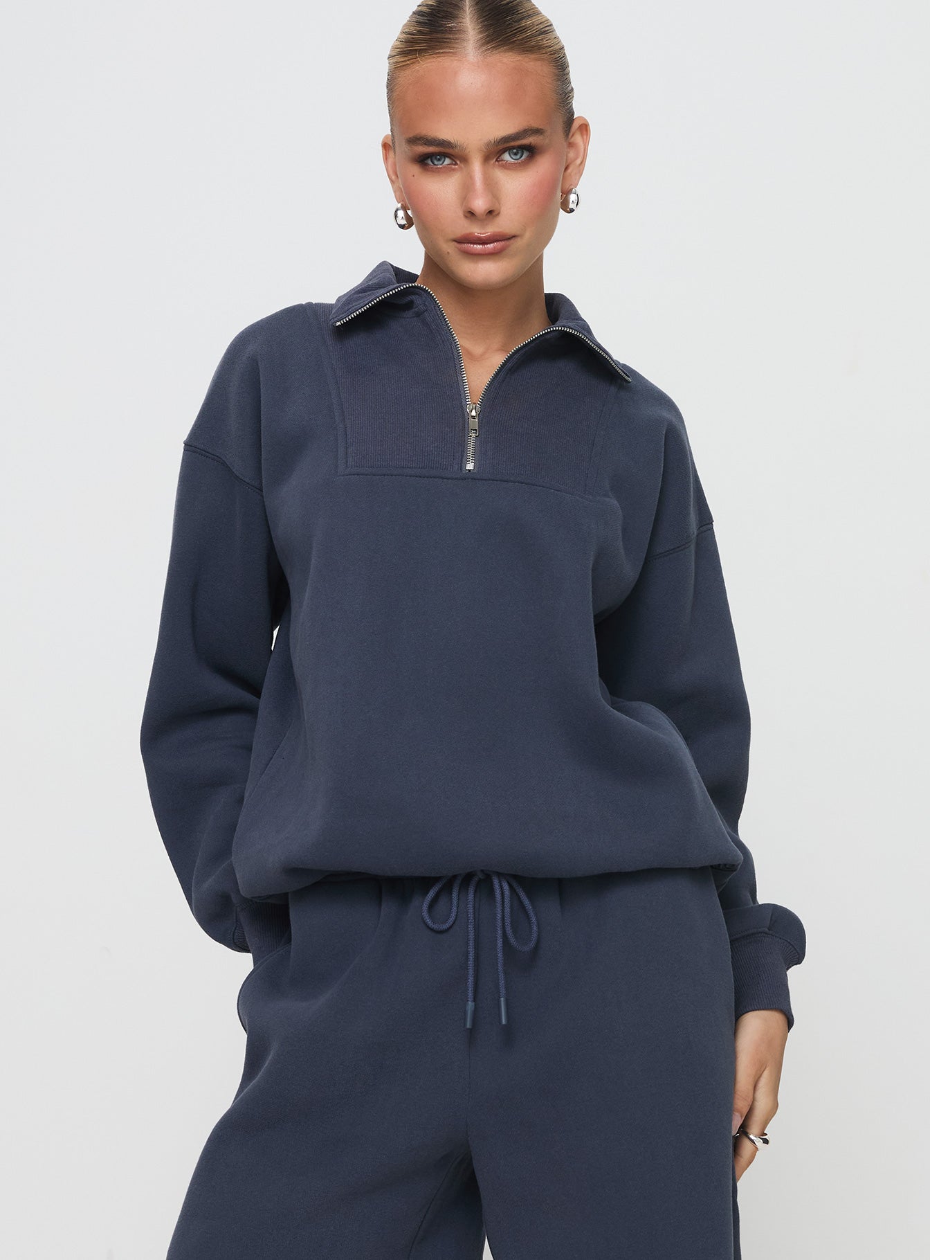 Dream Fleece Quarter Zip Sweatshirt Navy Discount Inexpensive