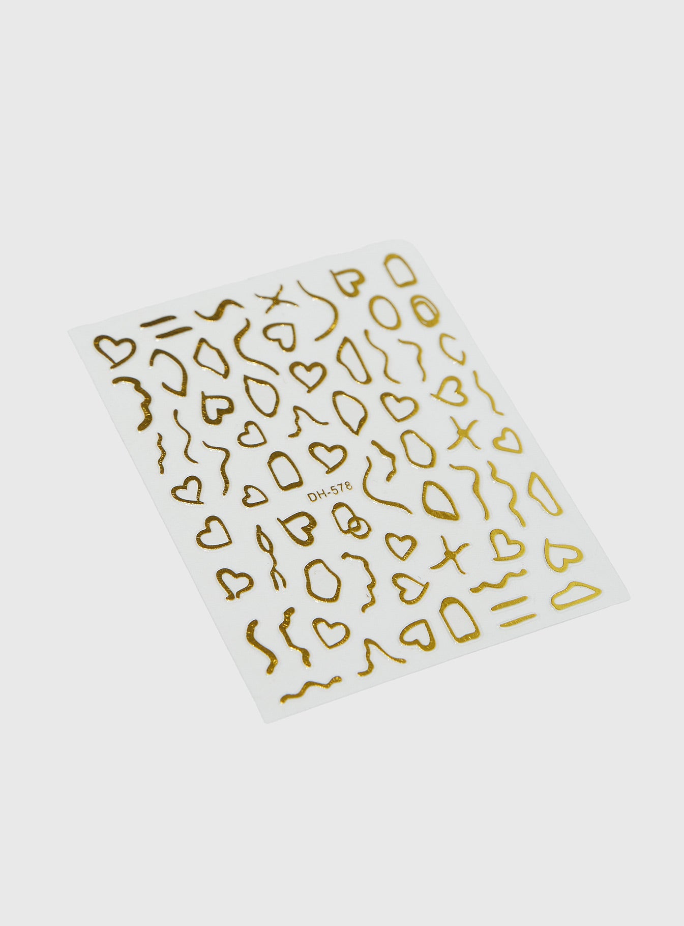 Floating Along Nail Stickers Gold Comfortable