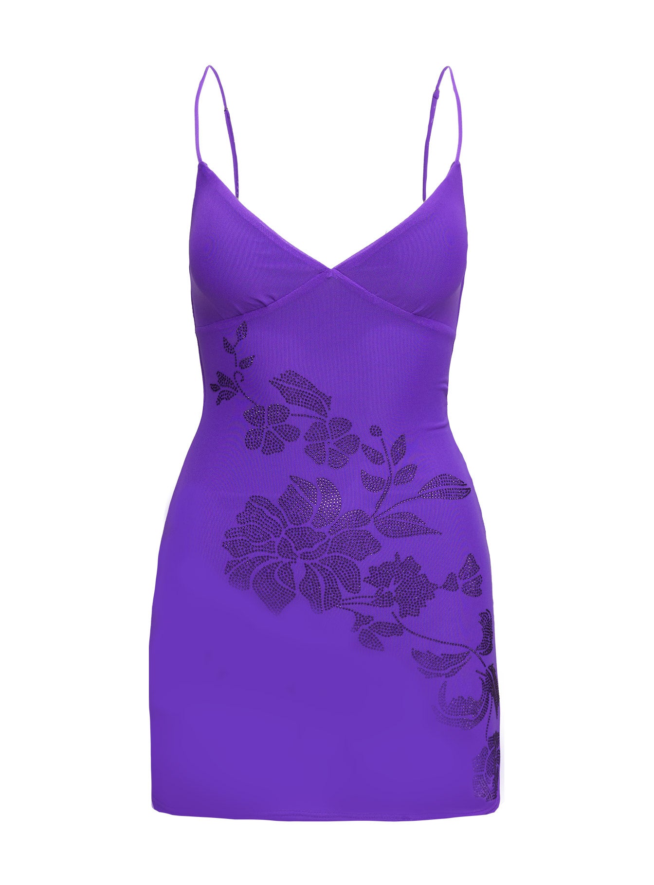 Harlequin Mini Dress Purple Sale Low Cost