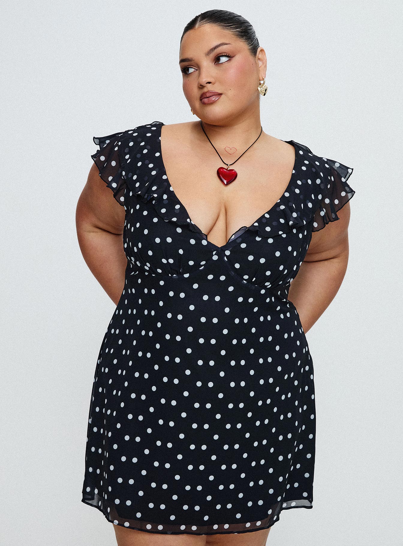 I Guess So Mini Dress Black Polka Dot Free Shipping Real