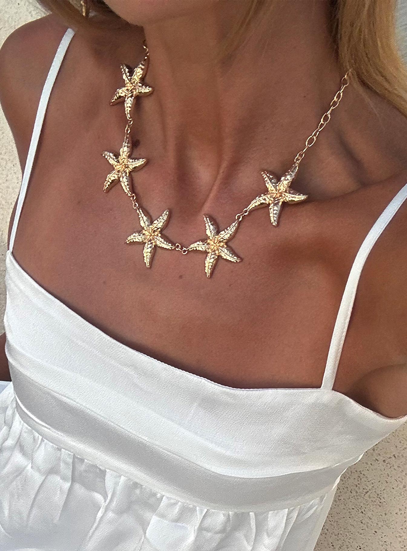 Starfish Necklace Gold Free Shipping Factory Outlet