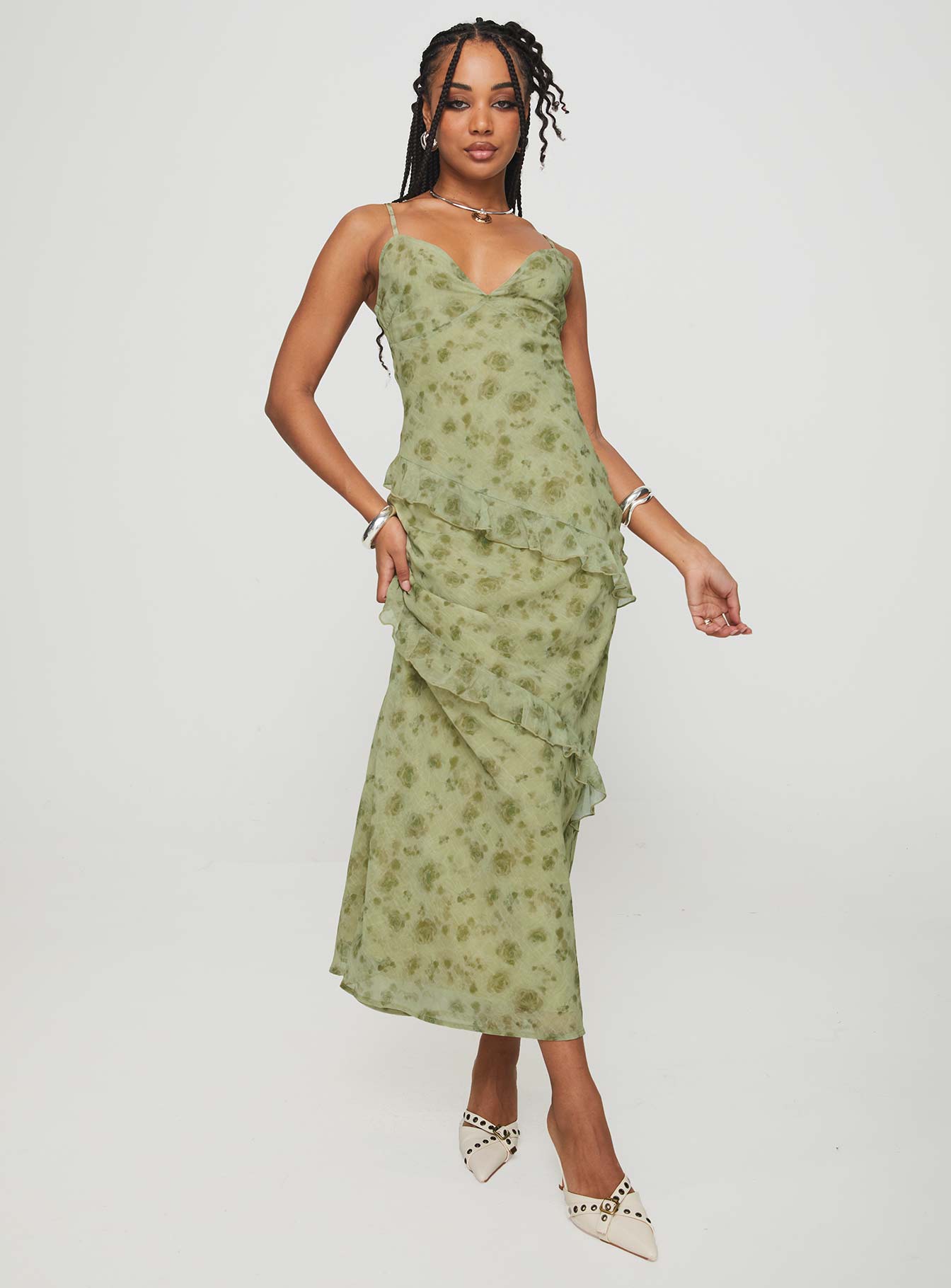 Teffoli Maxi Dress Green Eastbay Cheap Online