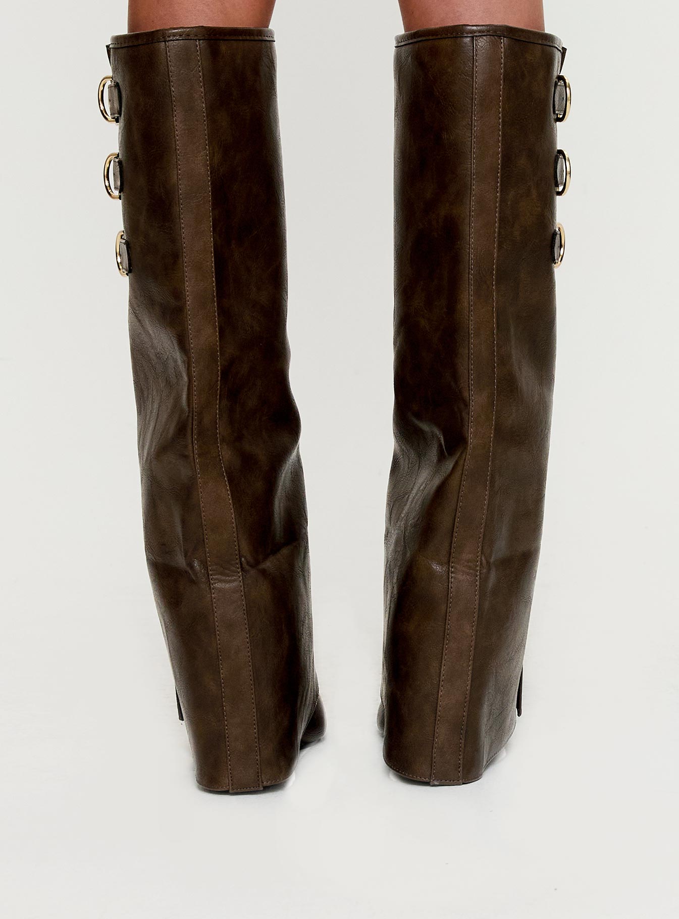 Ritz Knee High Boots Brown Manchester