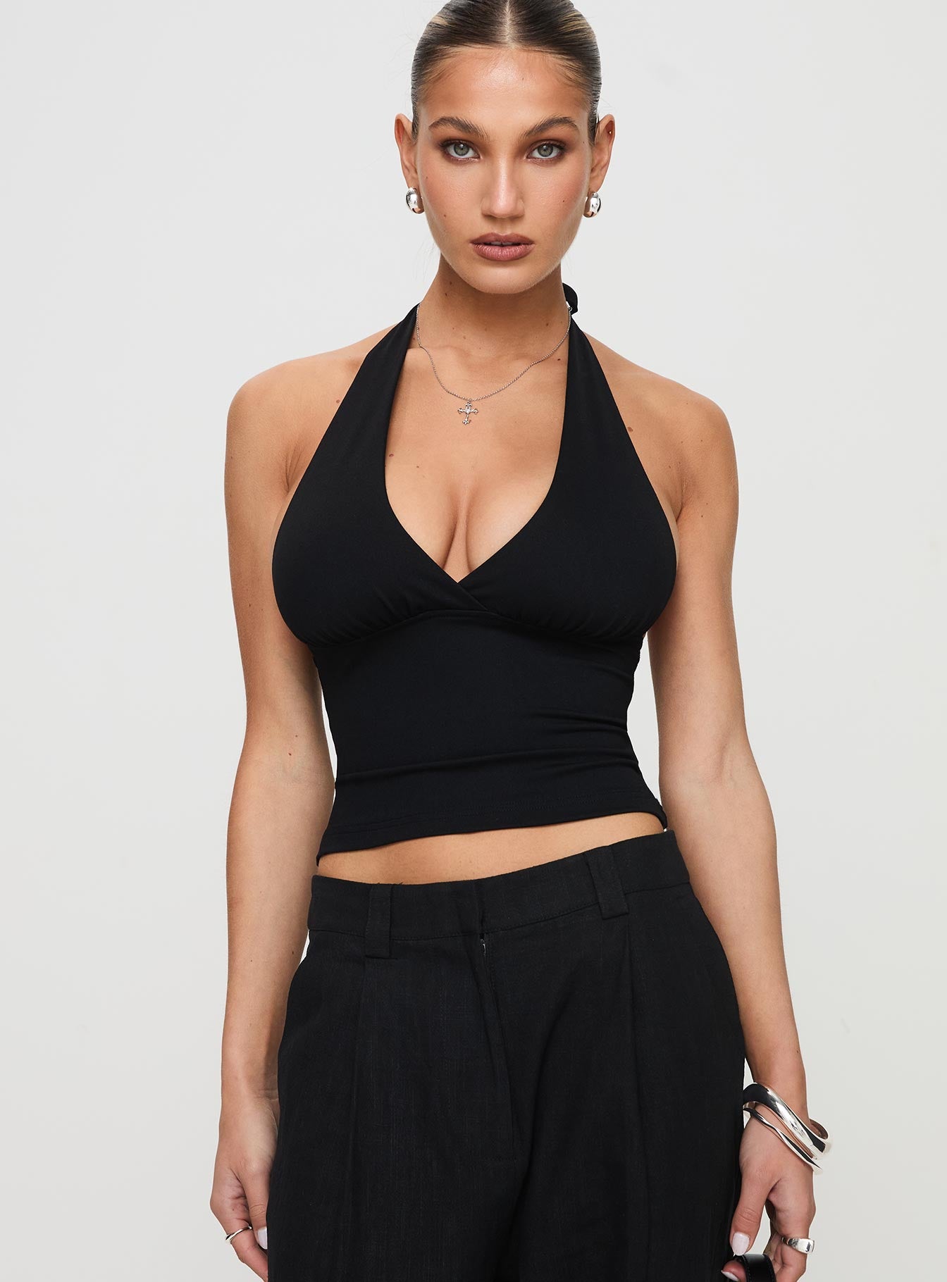 Whimsy Halter Top Black Original Cheap Online