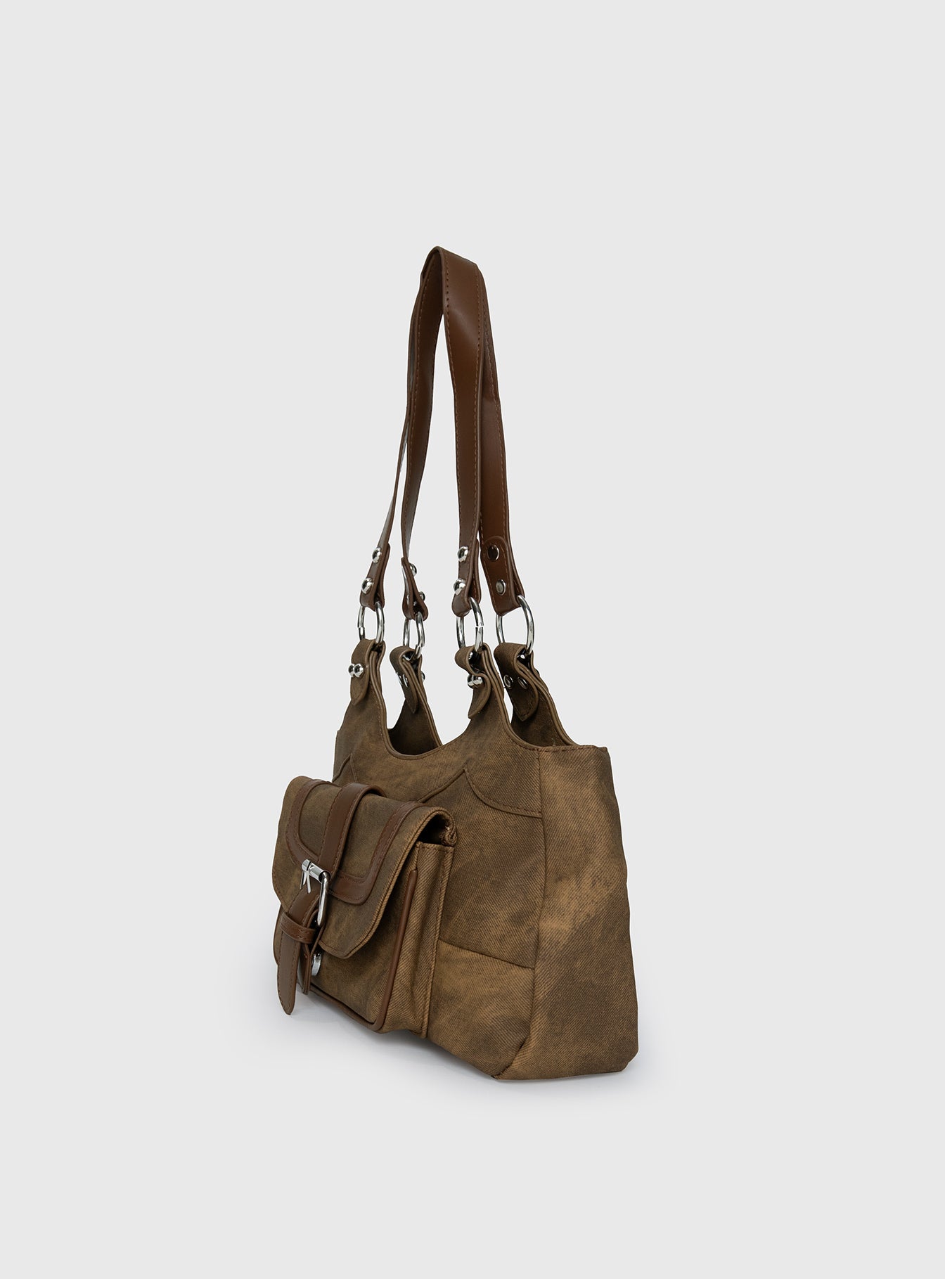 Airlea Shoulder Bag Brown Clearance Extremely