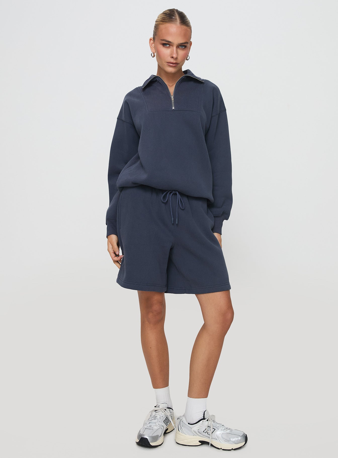 Dream Fleece Quarter Zip Sweatshirt Navy Discount Inexpensive