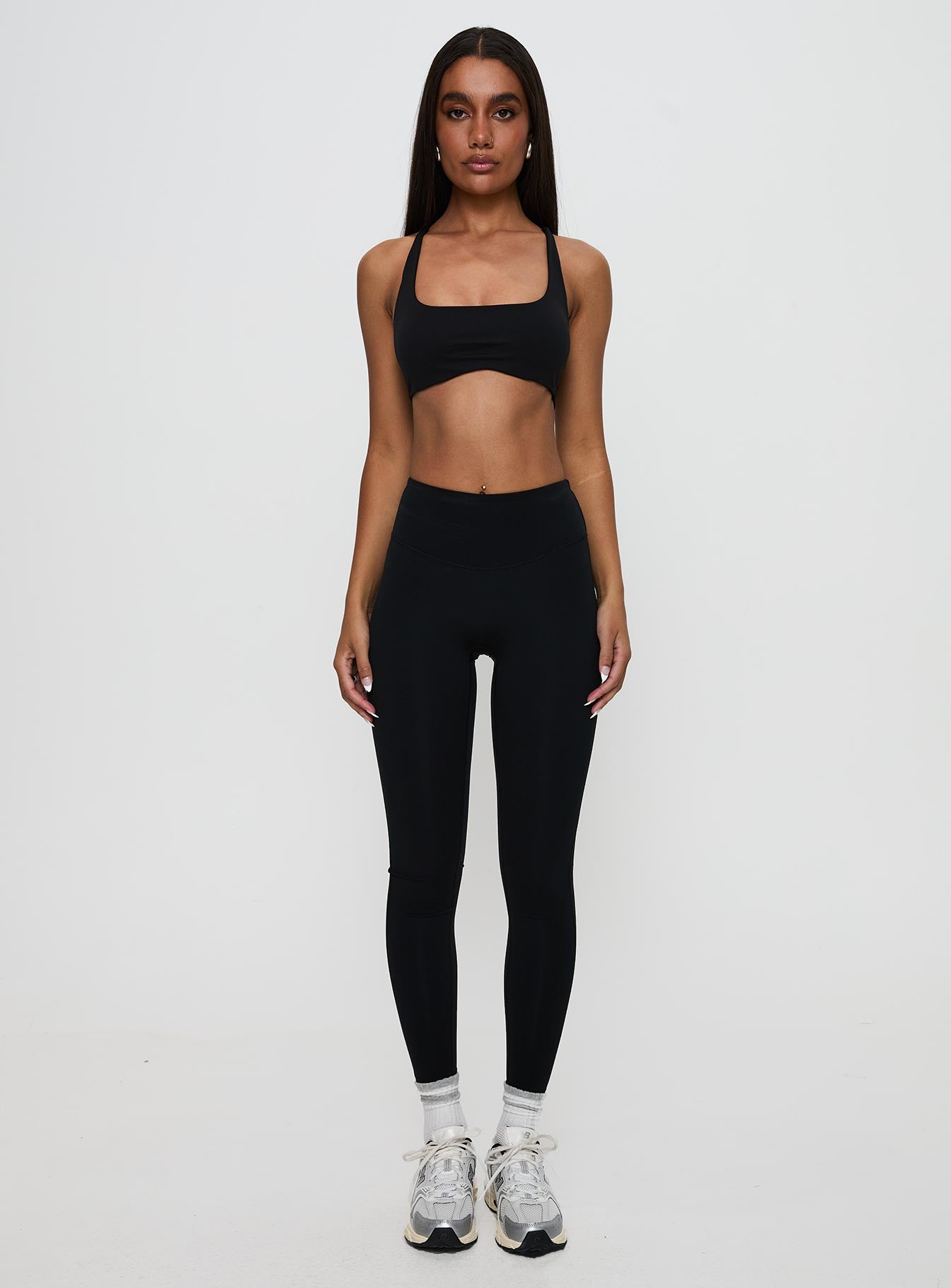 Dellah Ruched Back Leggings Black Discount Best Sale