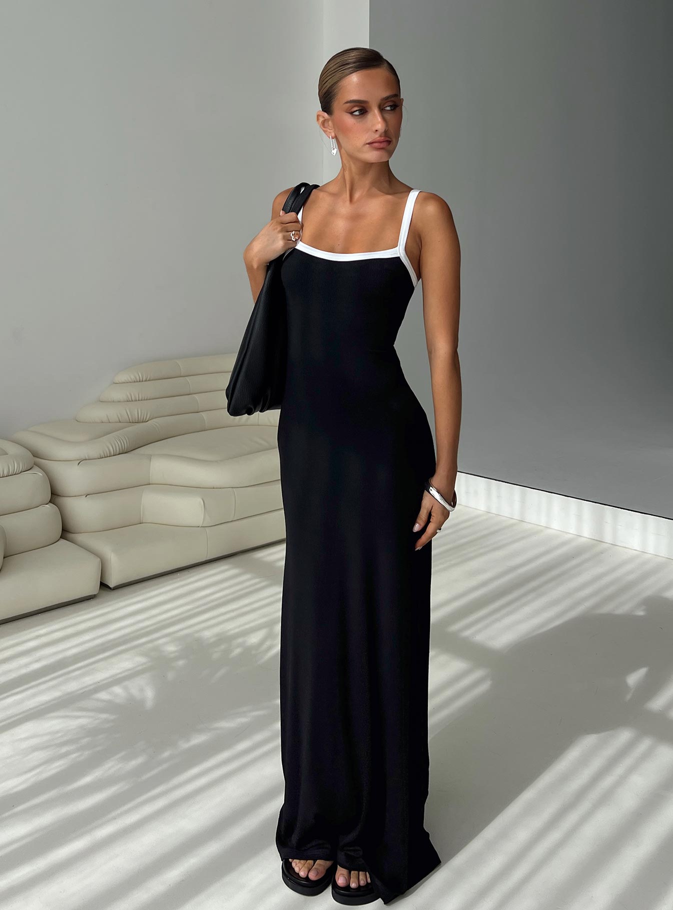 Austrina Maxi Dress Black Buy Cheap Popular