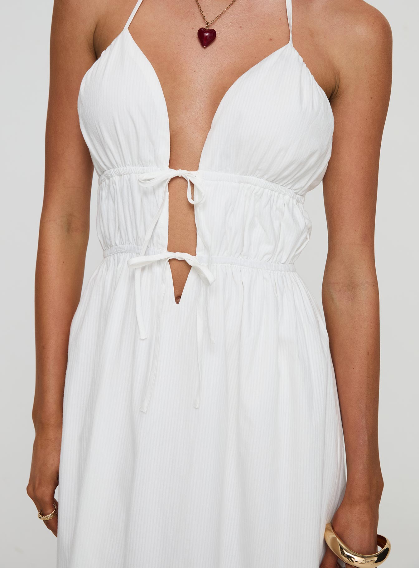 Dalston Maxi Dress White Cheap Professional