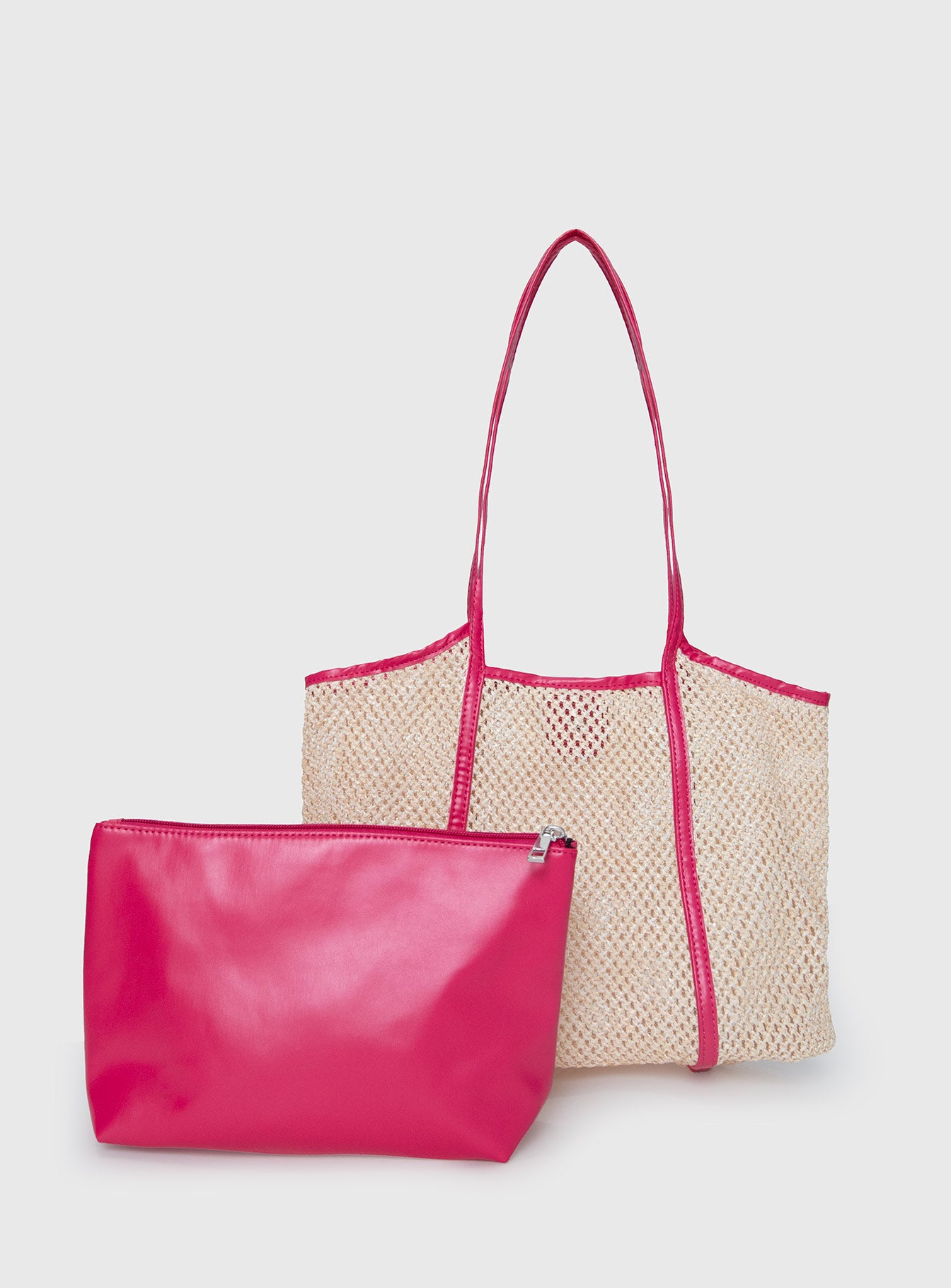 Fall Tote Bag Cream / Pink Cheap Supply