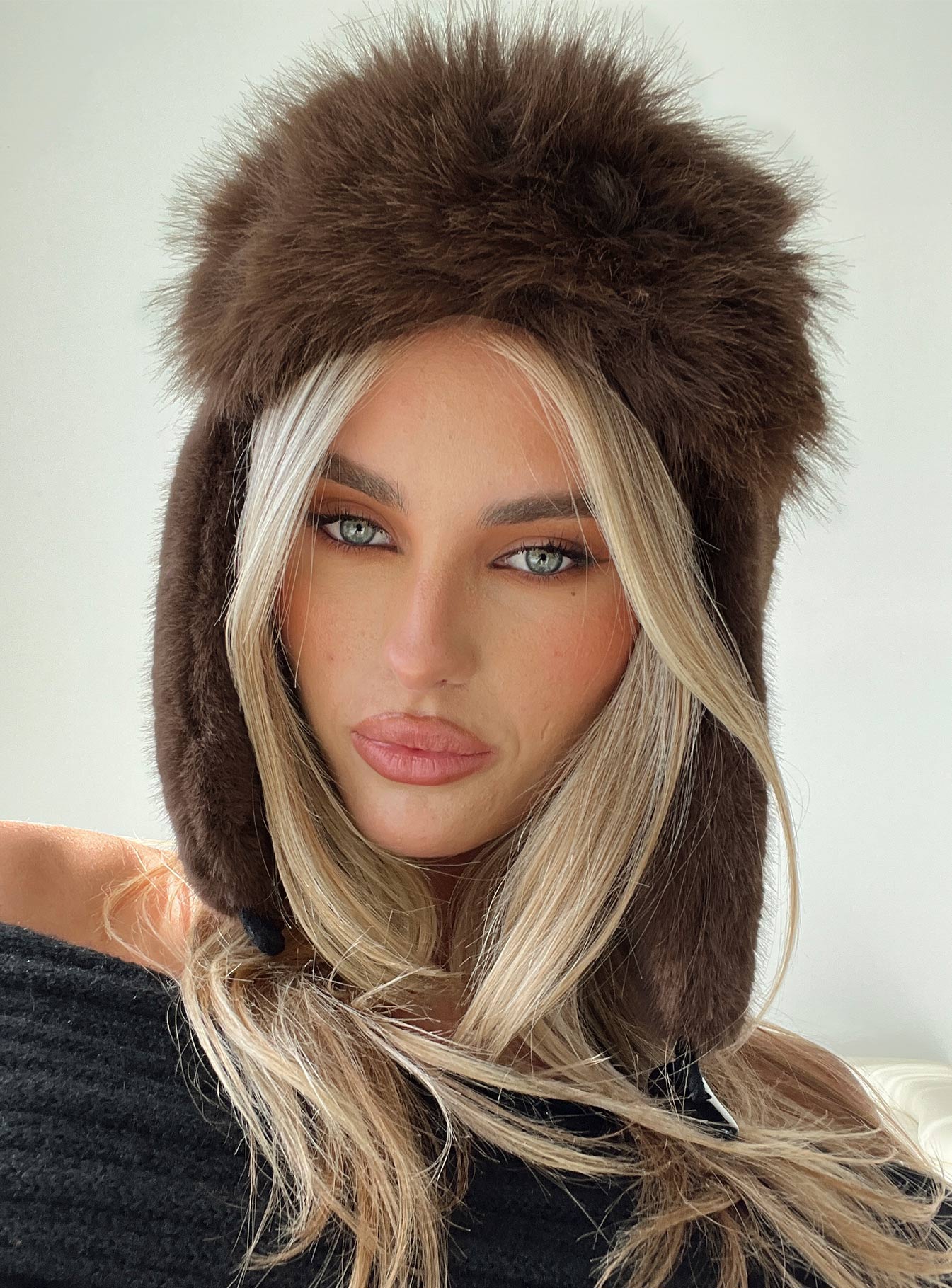 Woolfe Fluffy Hat Brown Discount Outlet Locations