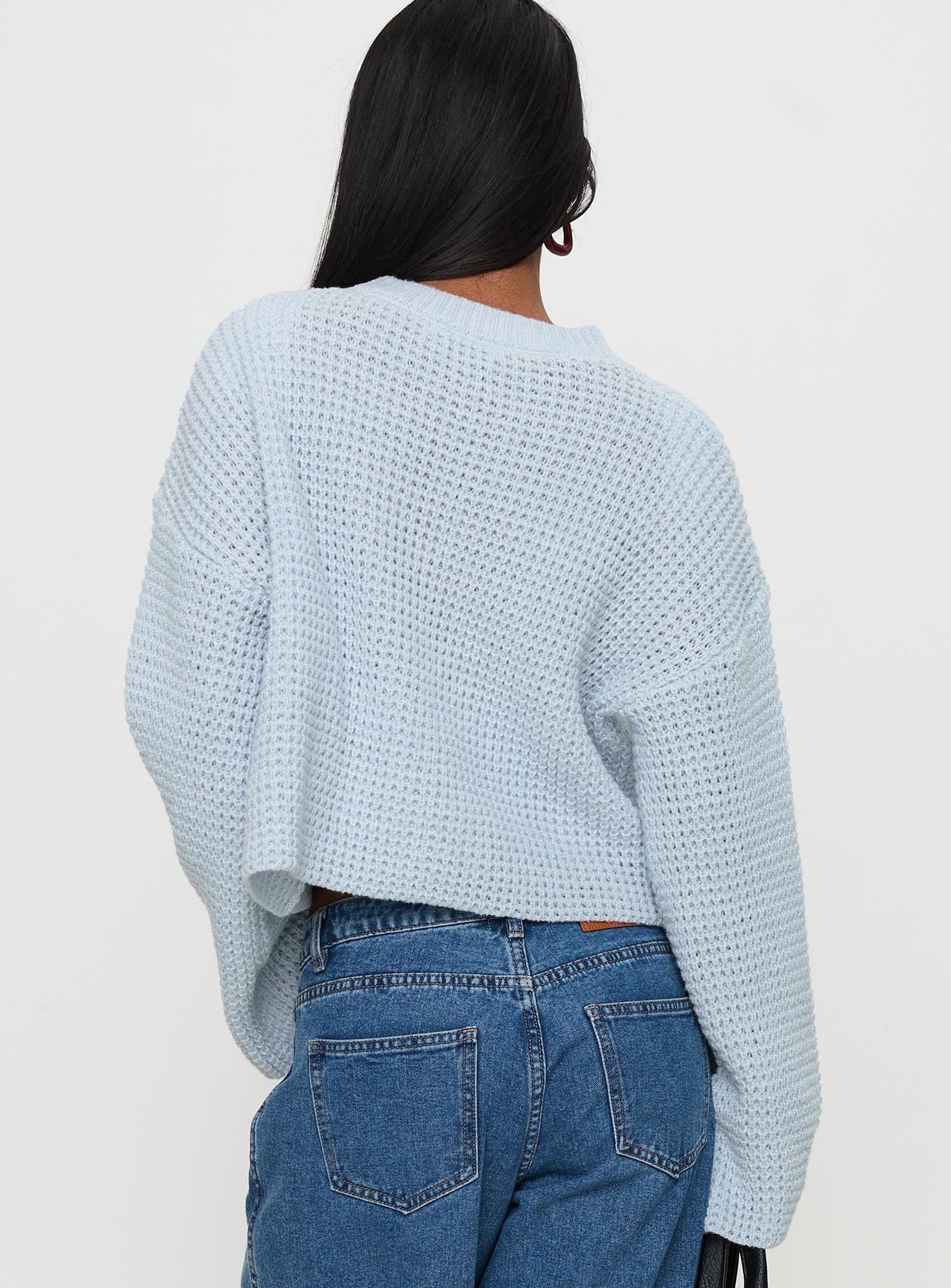 Elinda Knit Sweater Blue Very Cheap Pice