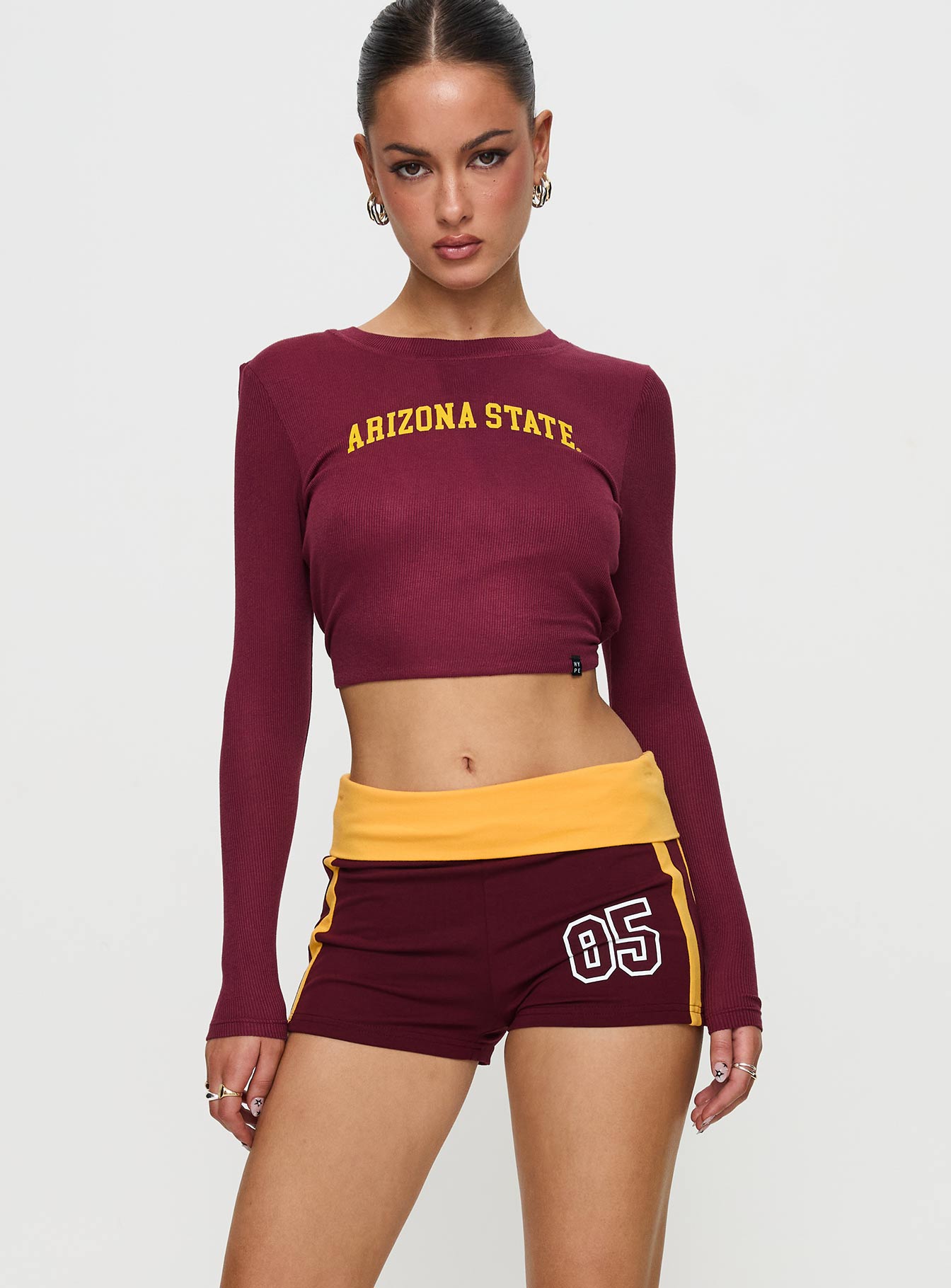 ASU Foldover Shorts Maroon Cheap Pick A Best