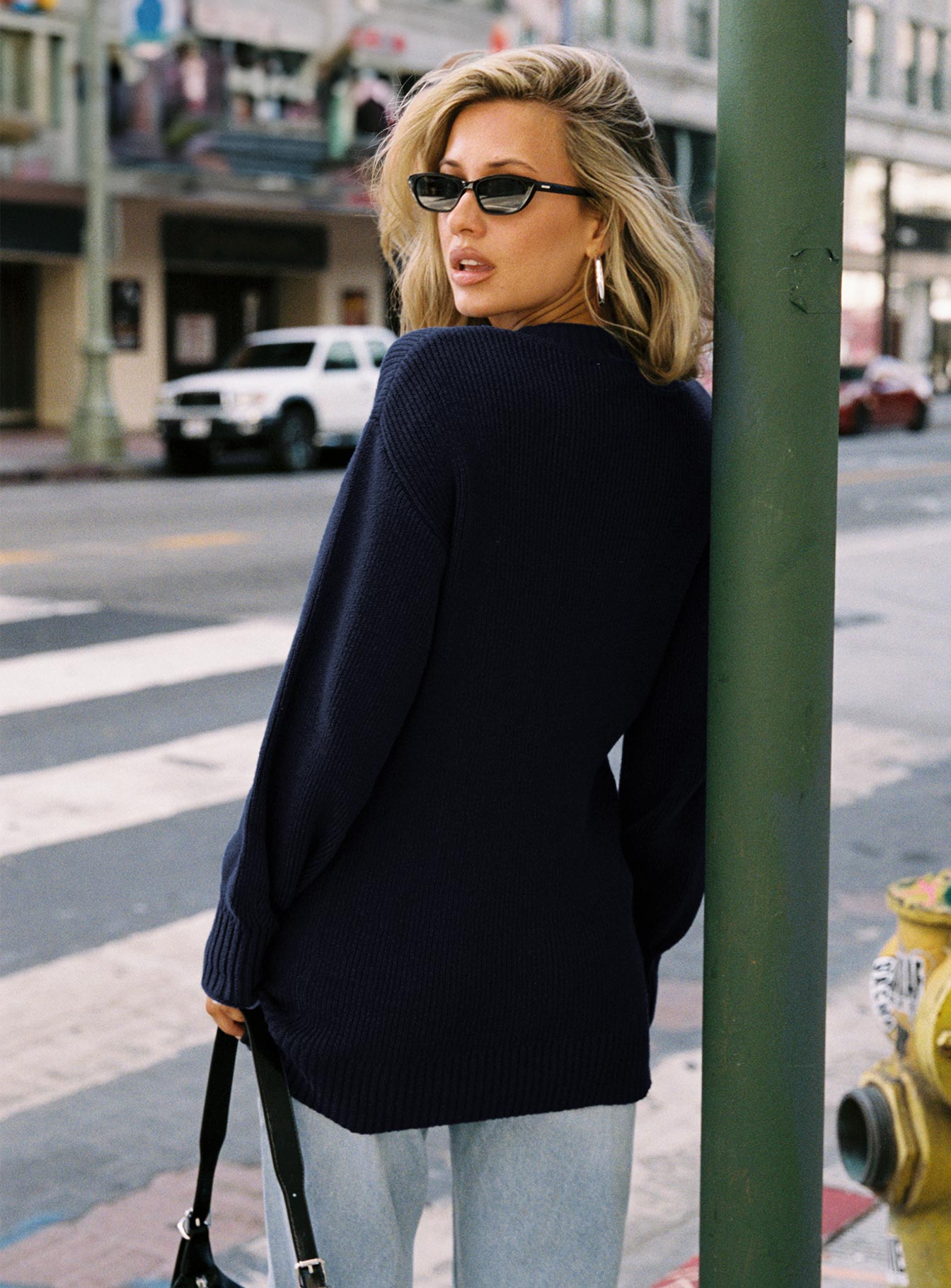 Amsterdam Sweater Navy Cheap Visit