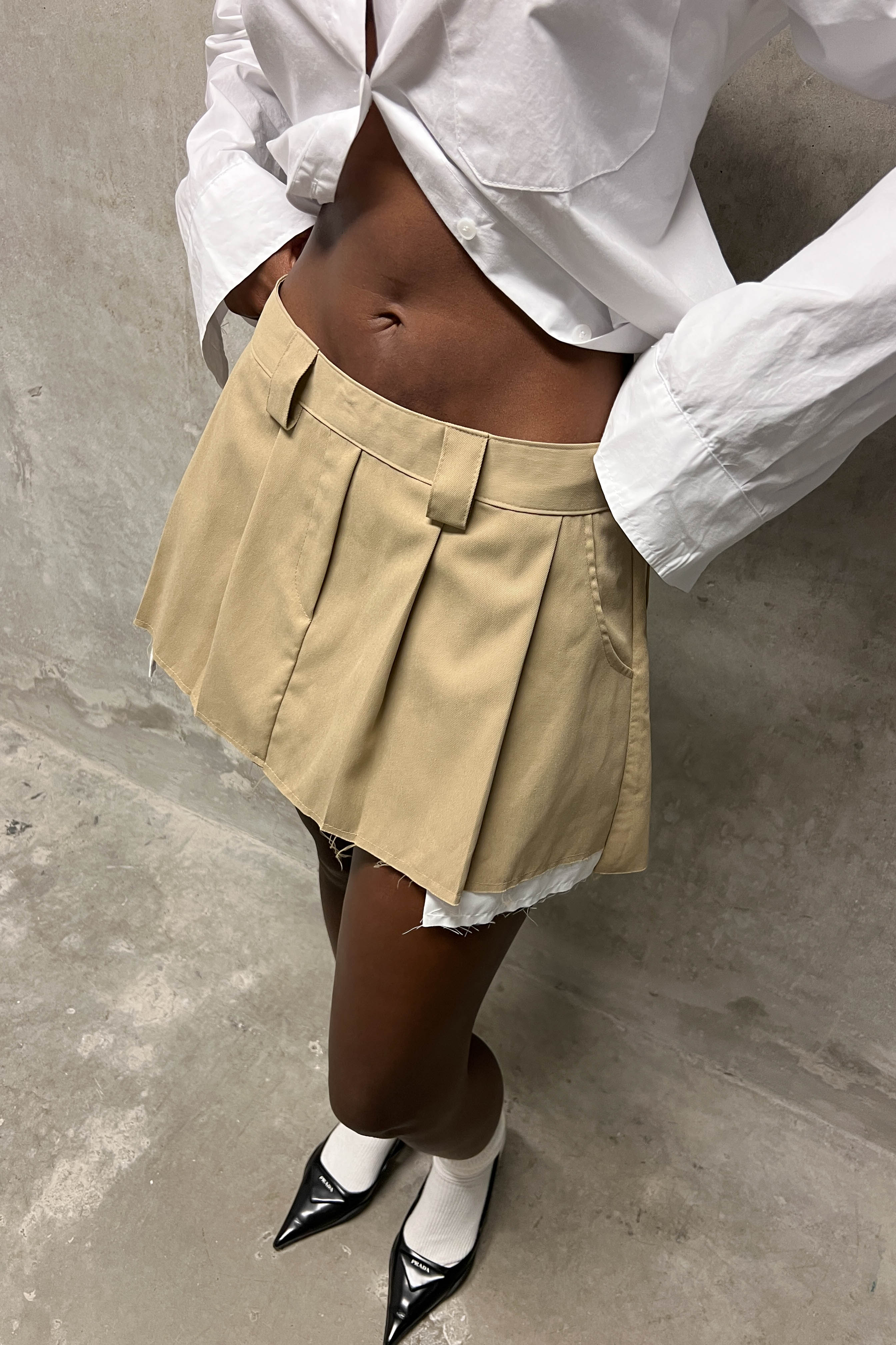 PLEATED MINI SKIRT Buy Cheap Fashion Style