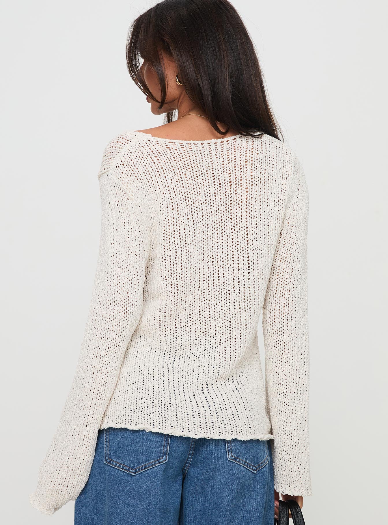 Swain Knit Cardigan Cream Free Shipping Sale Online