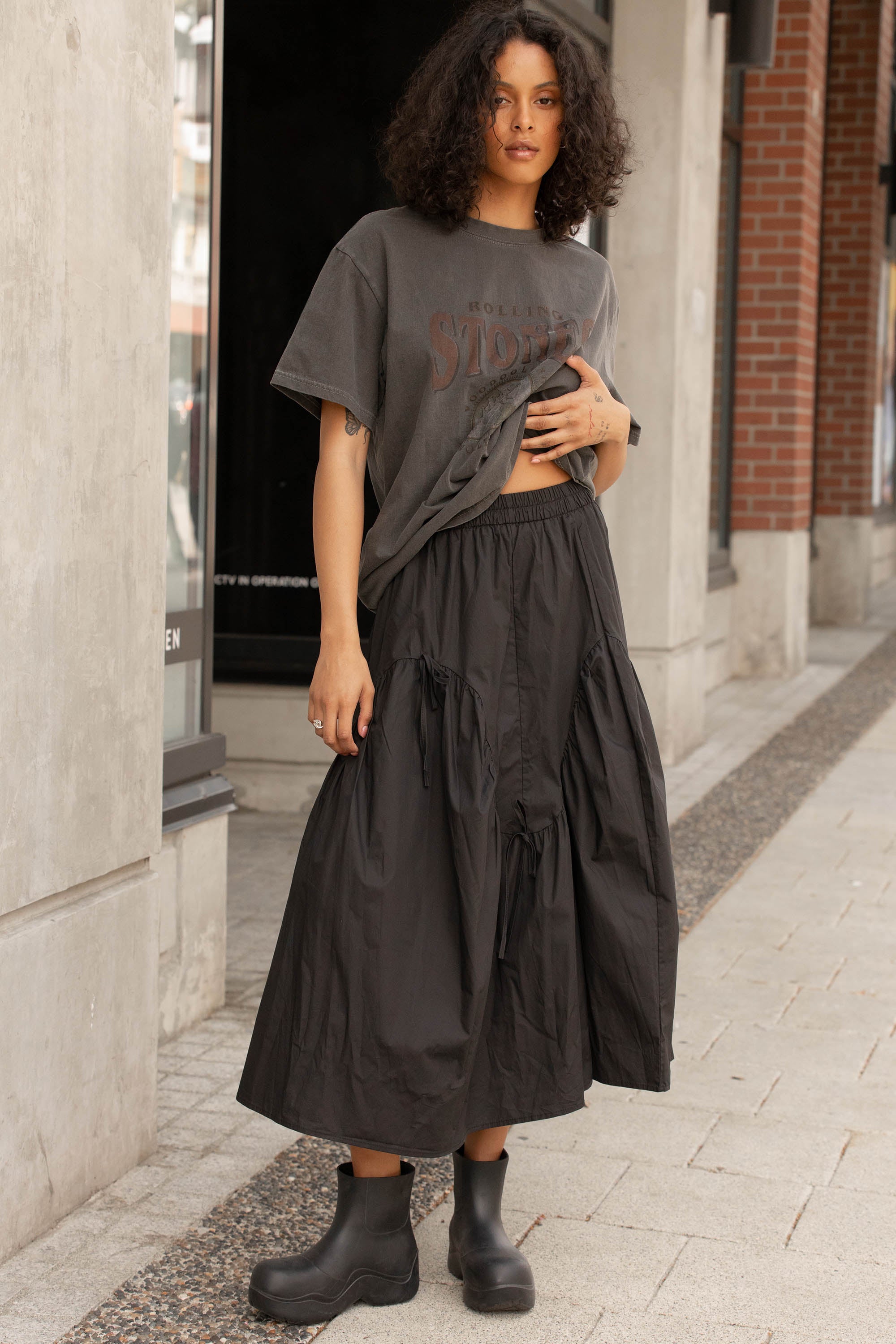 NYLON MAXI SKIRT Online For Sale