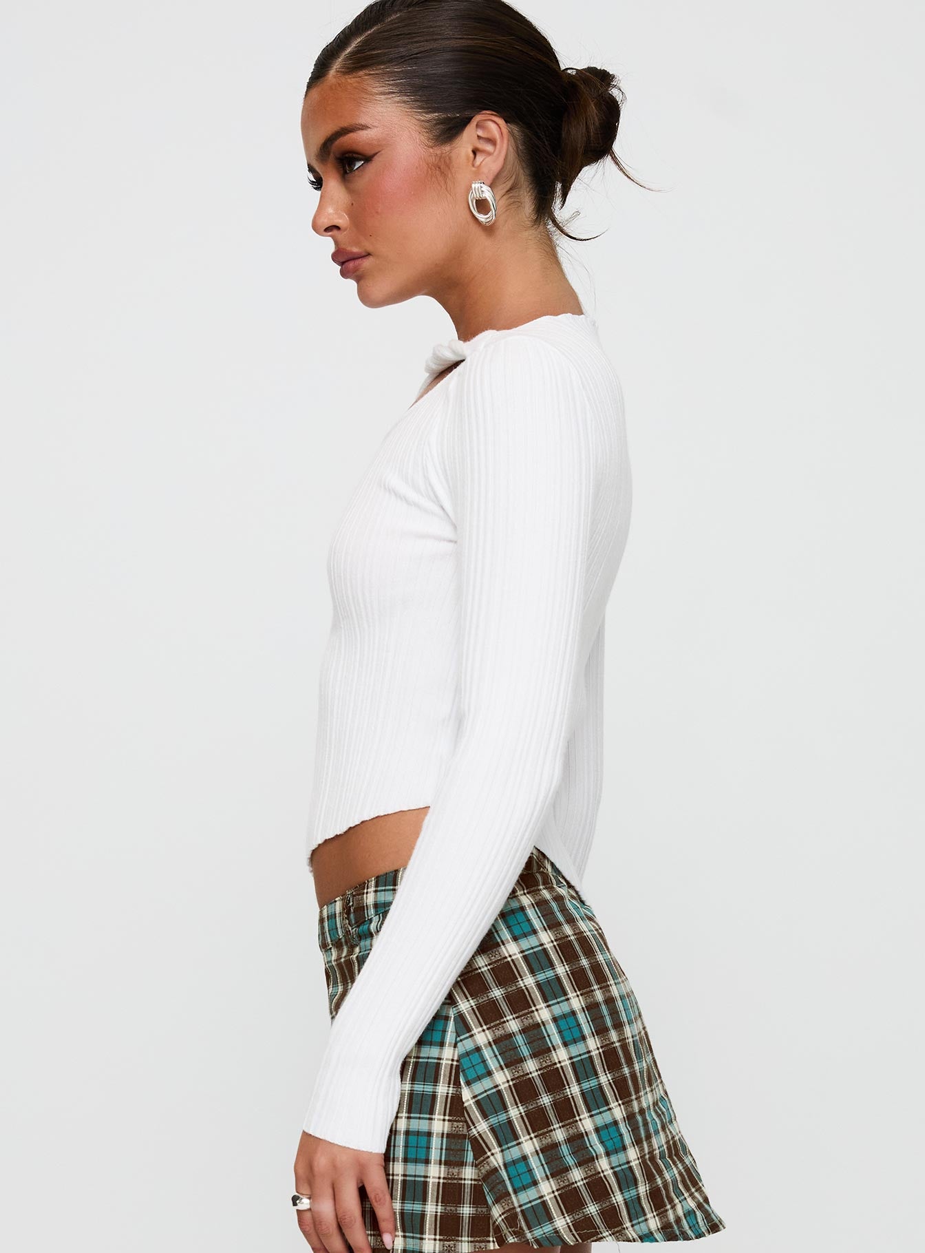 Ellara Long Sleeve Top White Footlocker Pictures Cheap Online