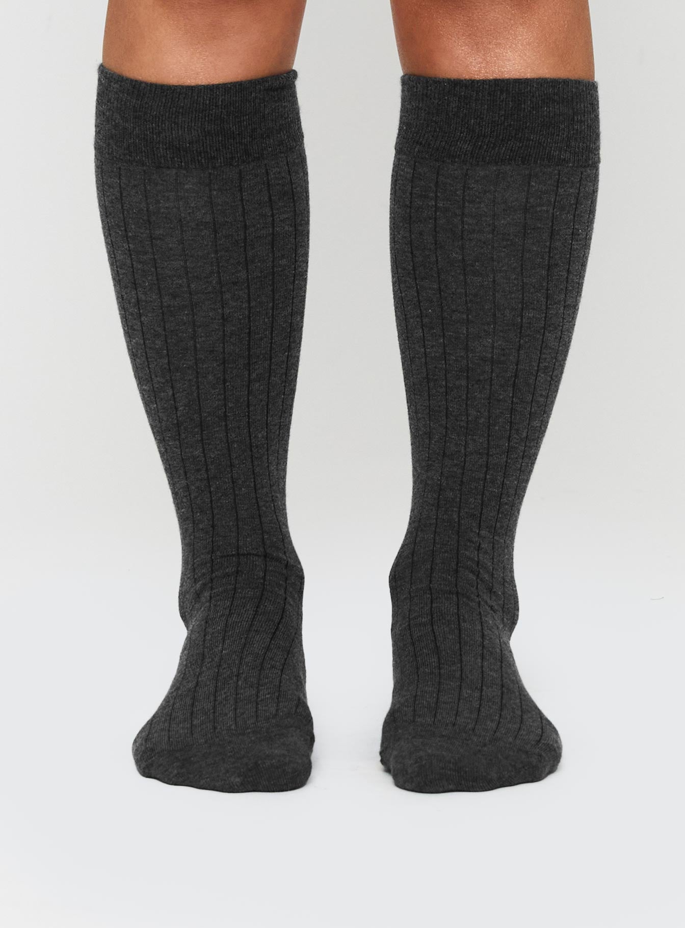 Autumnal Knee High Socks Grey Low Cost For Sale