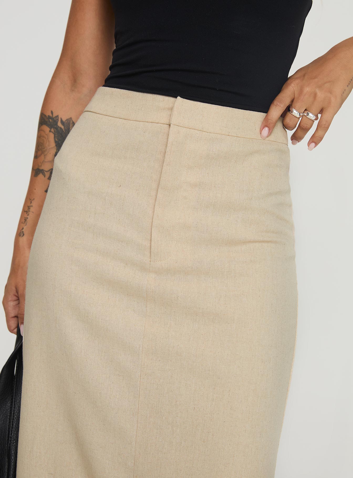 Romeria Maxi Skirt Beige Cheap With Mastercard