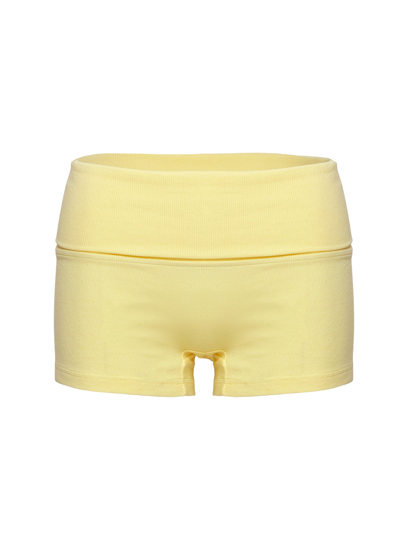 Baseline Low Rise Rib Shorts Yellow Clearance Clearance