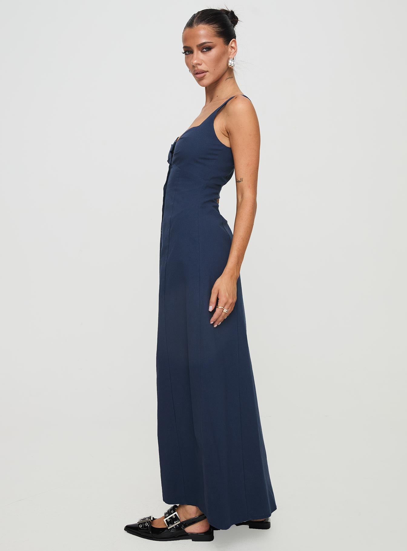 Vaugn Maxi Dress Navy Genuine For Sale