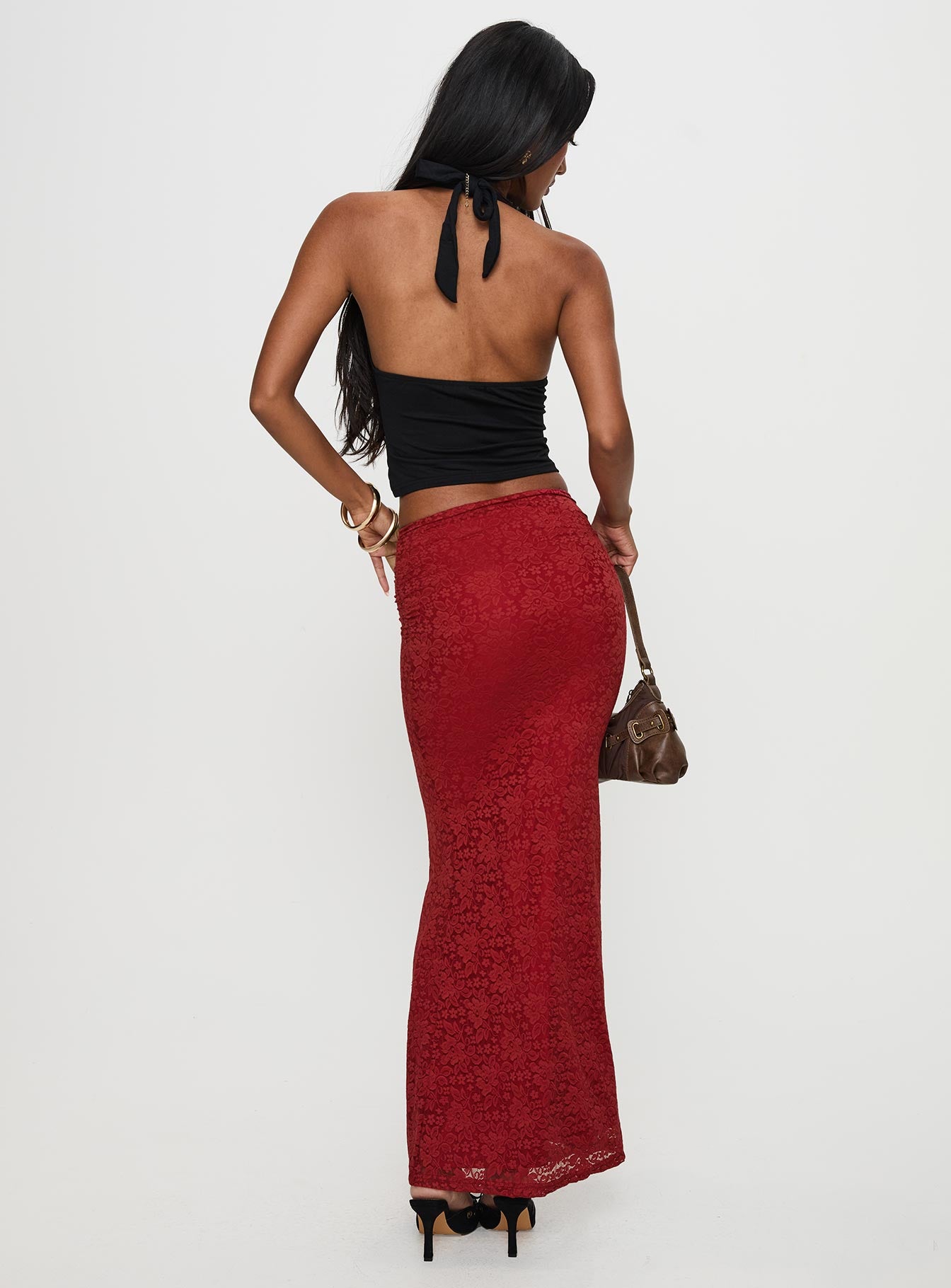 Silene Maxi Skirt Red Sale Official