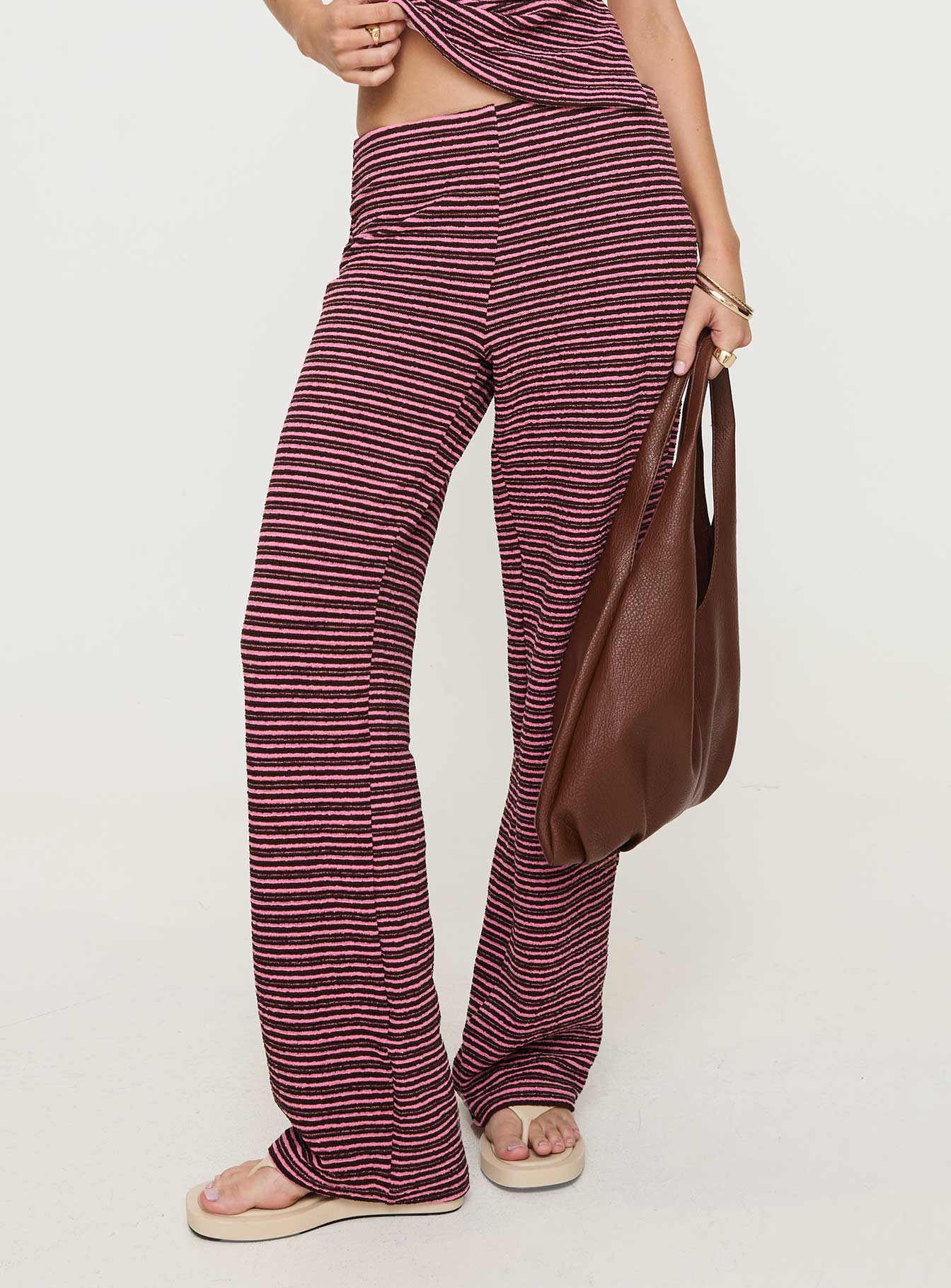 Televize Pants Brown / Pink Outlet Fashion Style