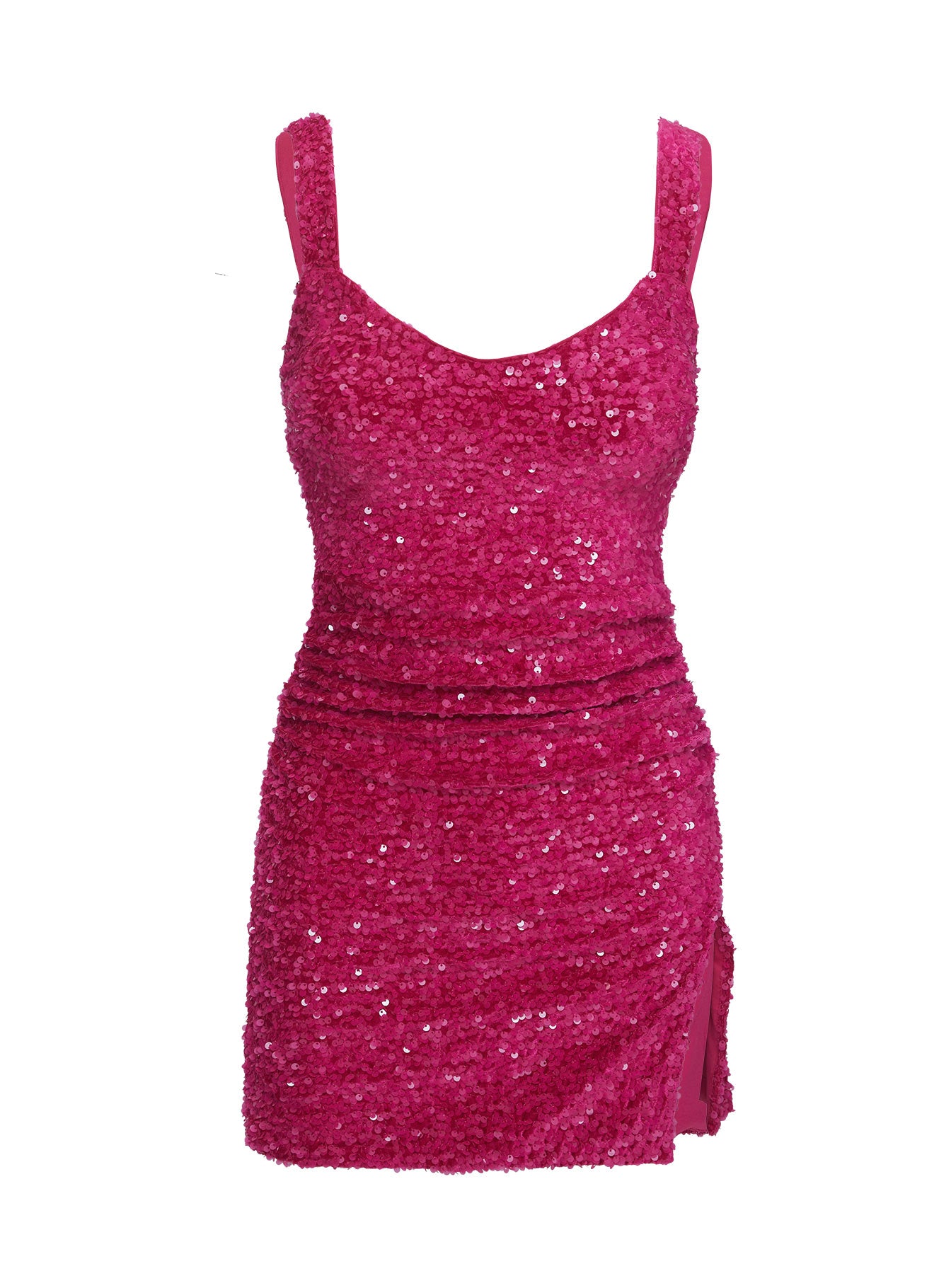 Centerfold Sequin Mini Dress Pink 2025 Unisex For Sale