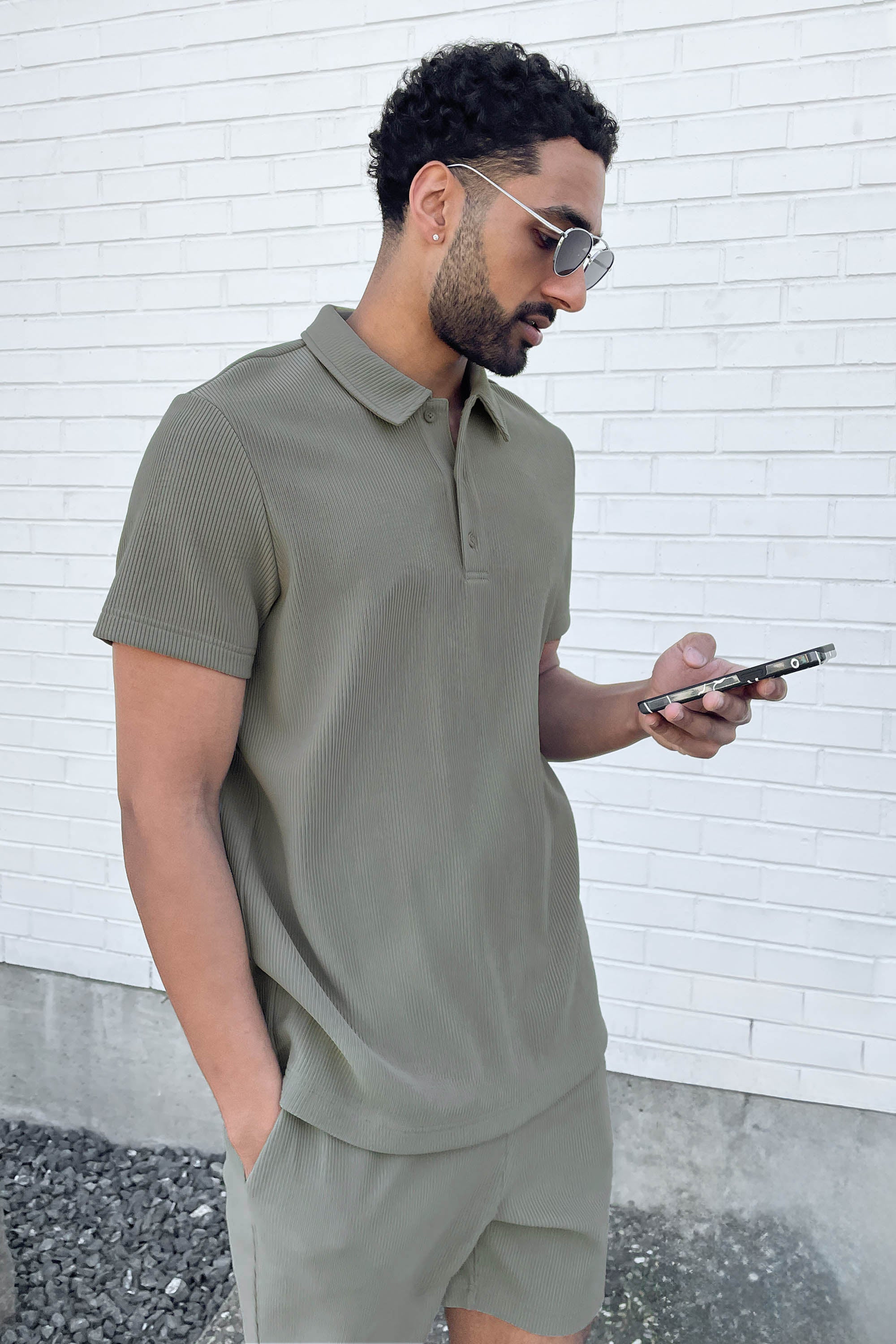 RIBBED POLO T-SHIRT Cheap Shop