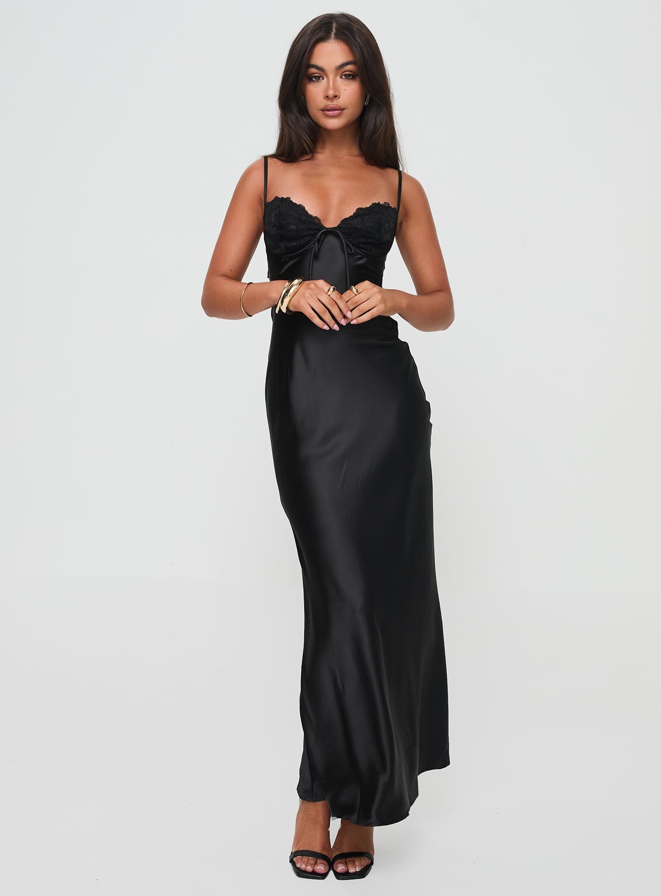 Fadyen Bias Cut Maxi Dress Black Petite Buy Cheap Buy