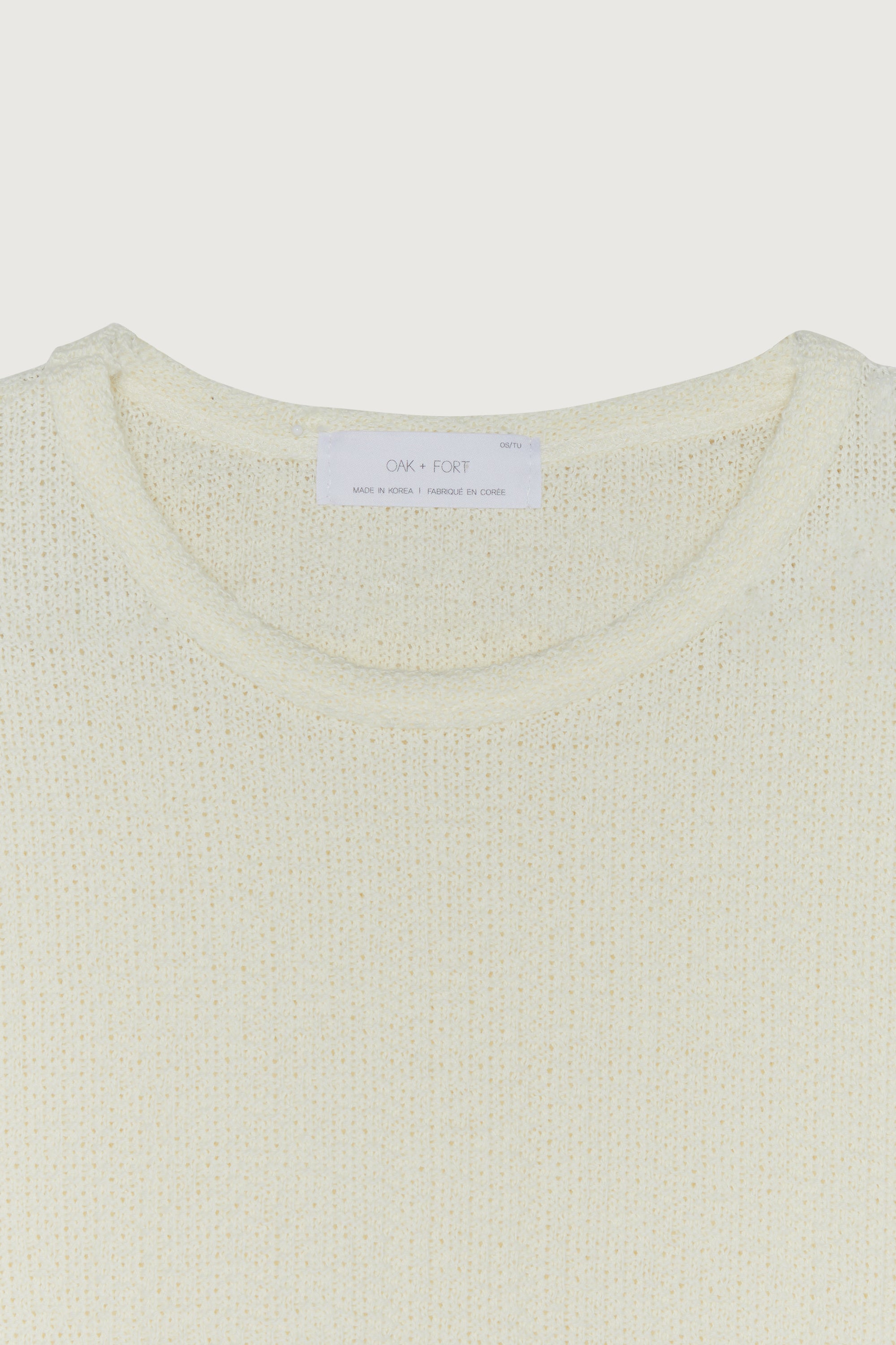 KNIT CROPPED TEE Free Shipping Get Authentic