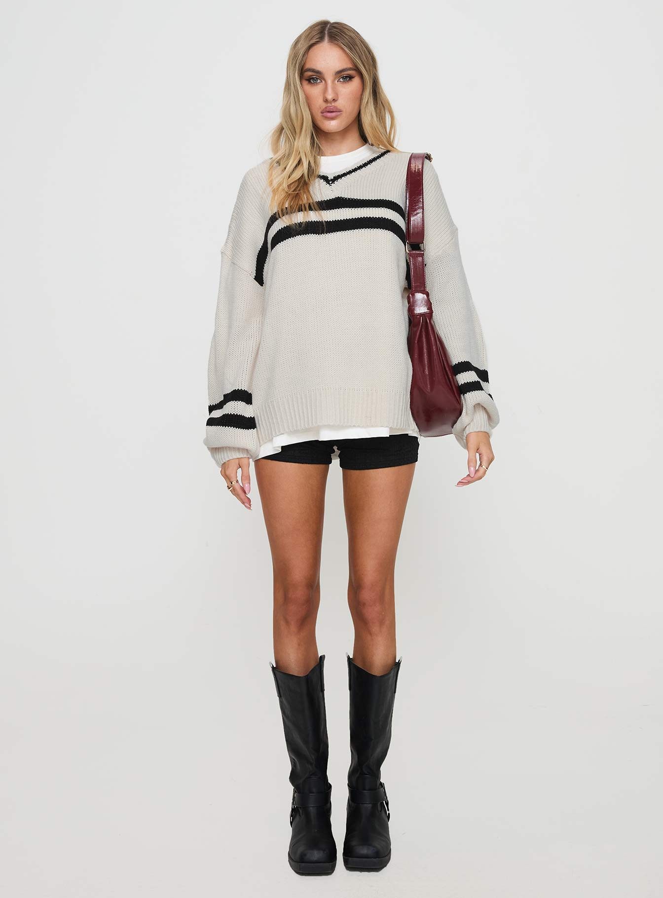 Mystique Knit Sweater Cream Cheap Sale Pay With Visa