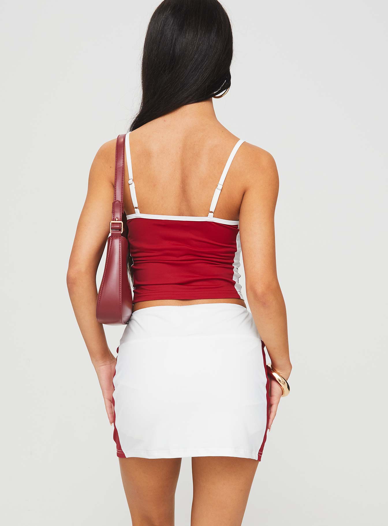 Tex Skort White / Red Quality Free Shipping Outlet