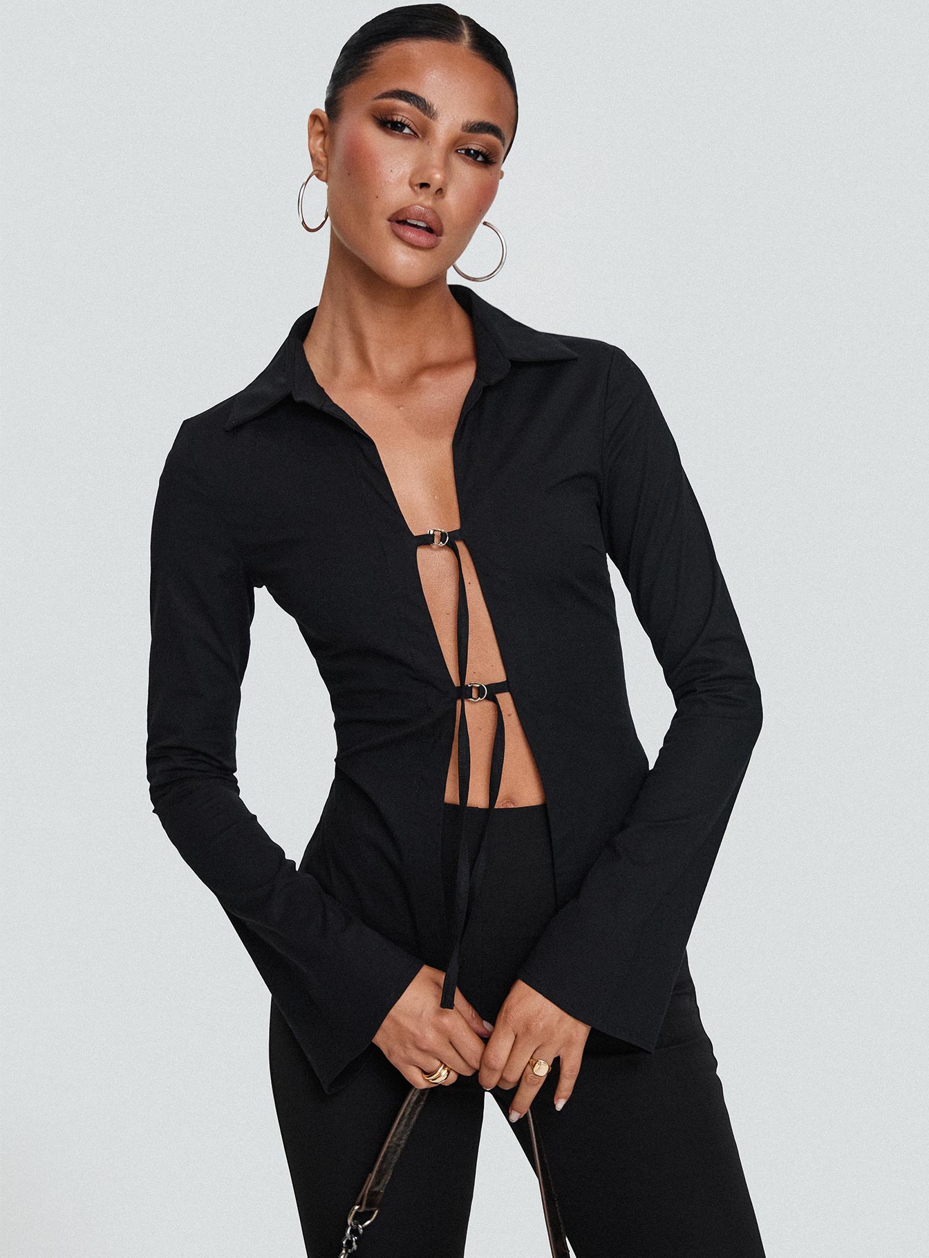 Nataline Long Sleeve Top Black Discount Codes Really Cheap