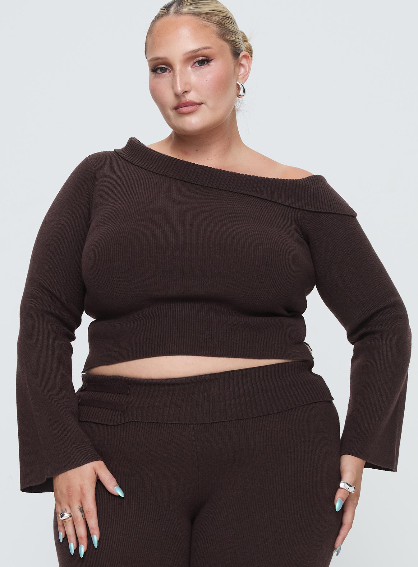 Sina Off The Shoulder Top Chocolate Curve Browse Cheap Pice