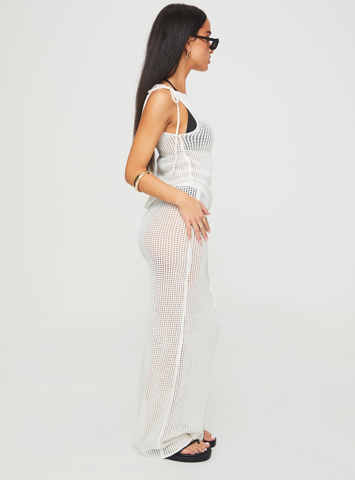 Auralia Knit Maxi Skirt White Pay With Paypal Online