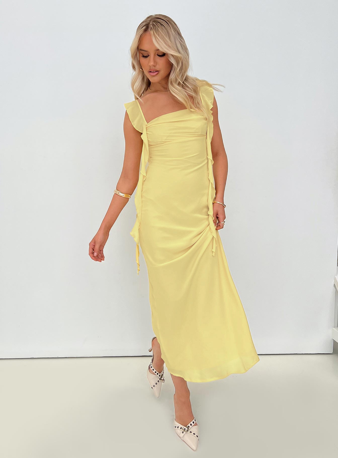 Lanai Maxi Dress Lemon Outlet Huge Surprise