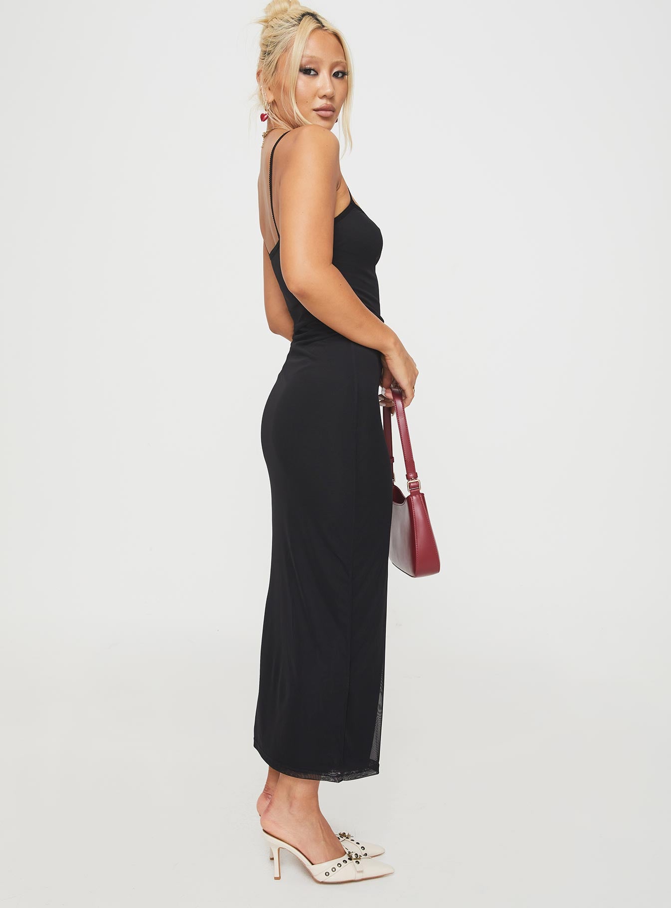 Apolline Maxi Dress Black Buy Cheap Release Dates