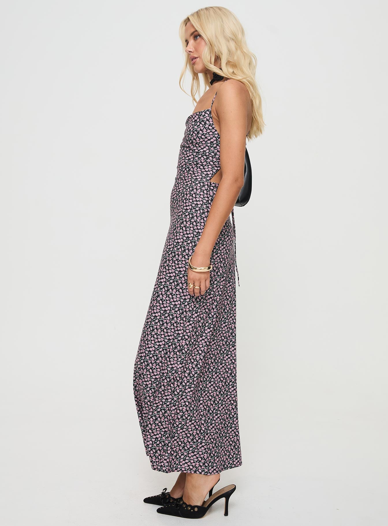 Laurent Maxi Dress Black Floral Cheap Pice Outlet