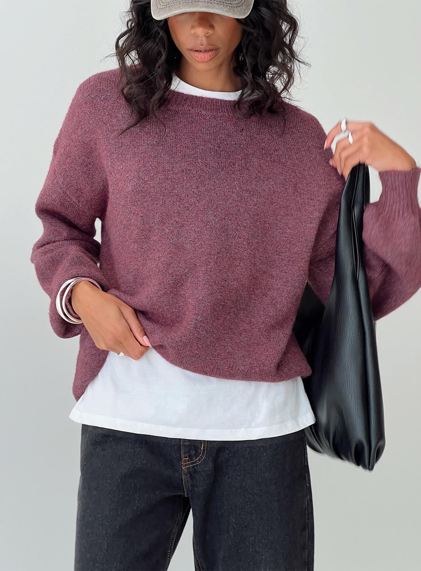 Ryanna Sweater Burgundy Outlet Amazon