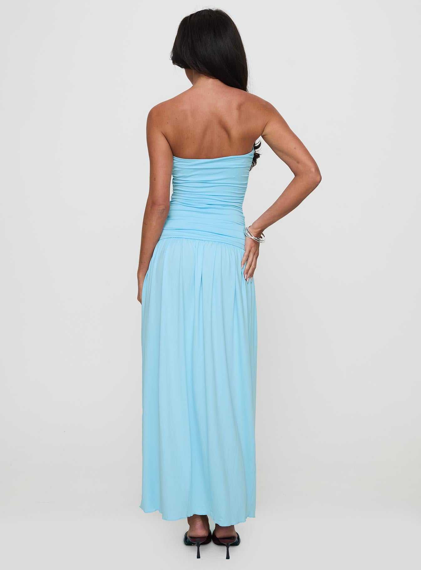 Glorie Strapless Maxi Dress Light Blue Visit New Online