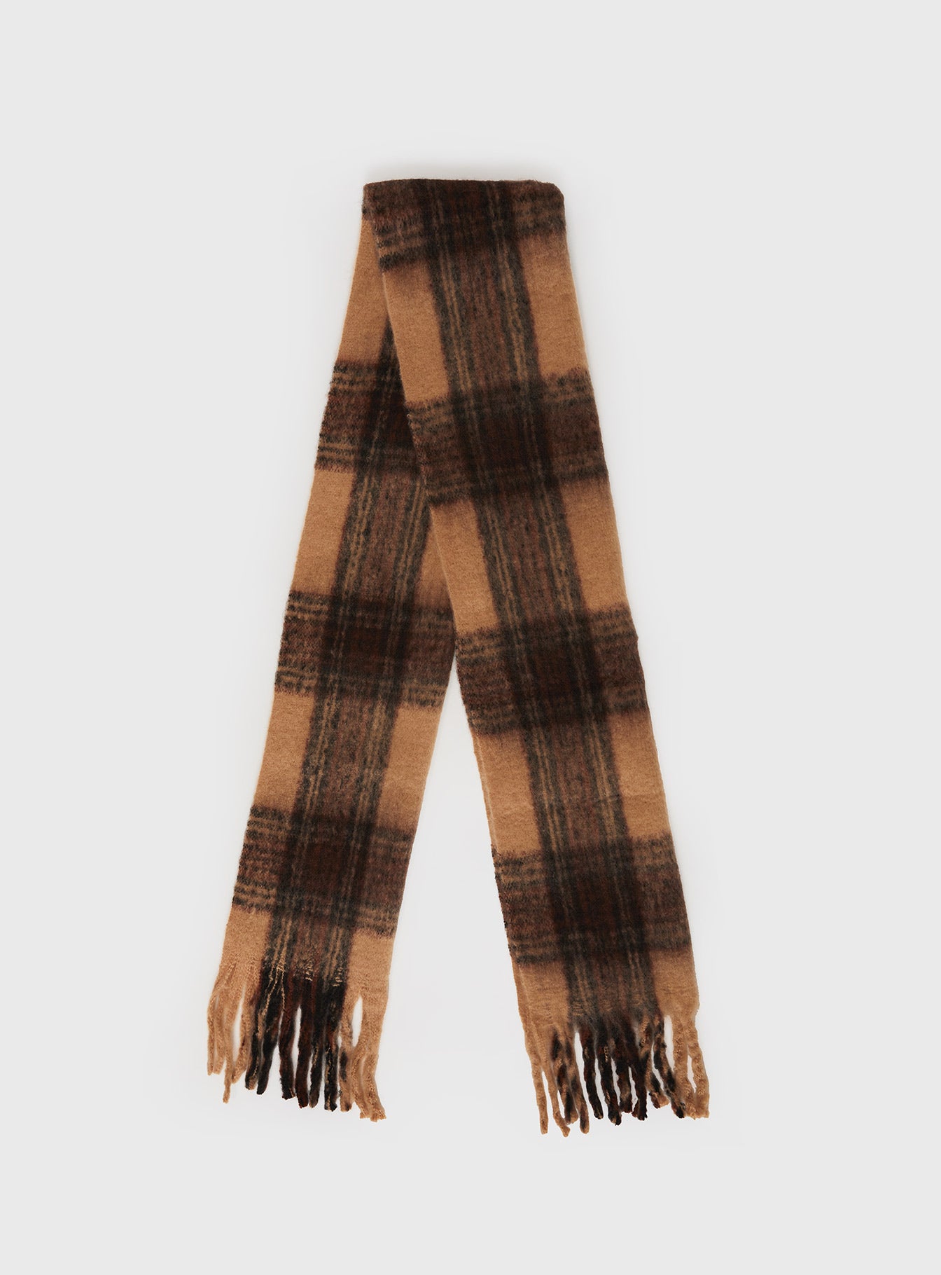 July Scarf Brown Check Cheap Explore