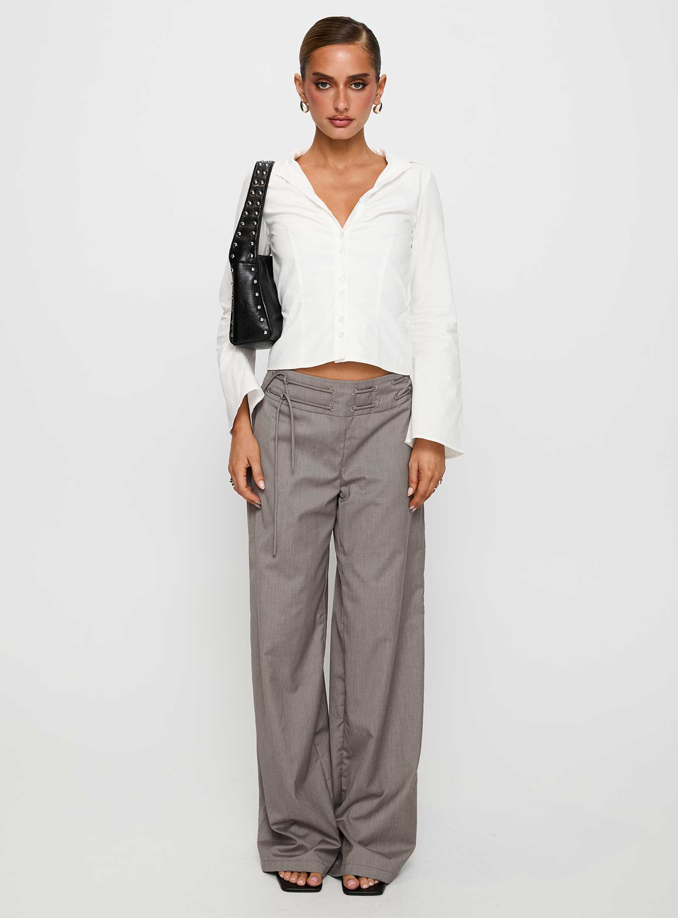 Just Have Fun Wide Leg Pant Grey Looking For