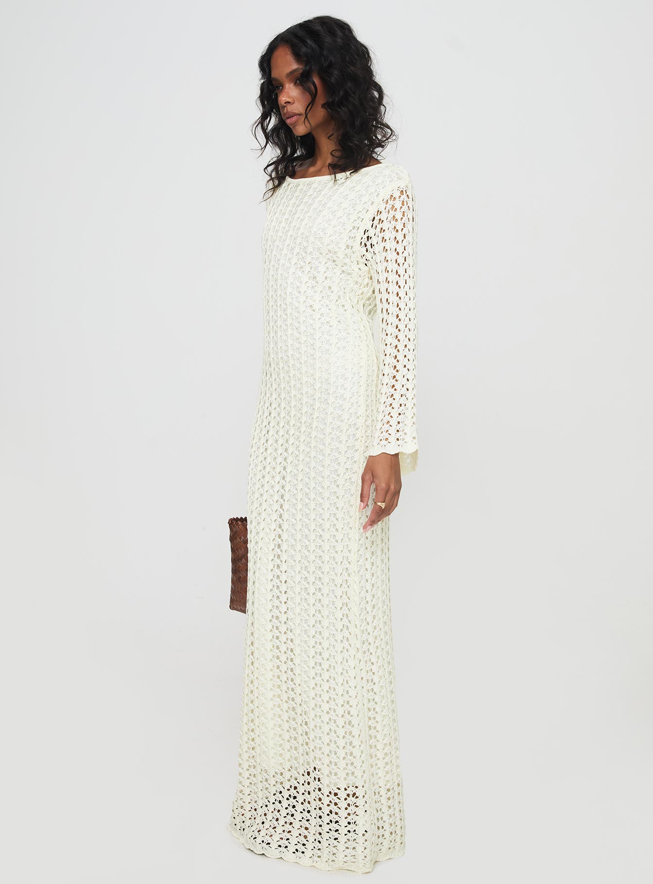 Westy Knit Maxi Dress Cream Cheap Sale Popular