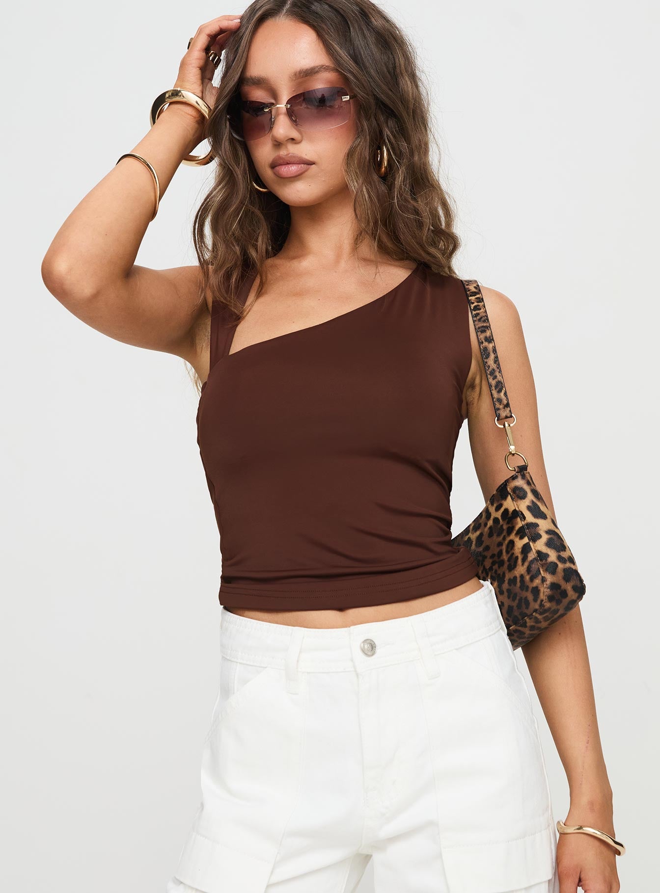 Adami Top Brown Cheap Big Sale