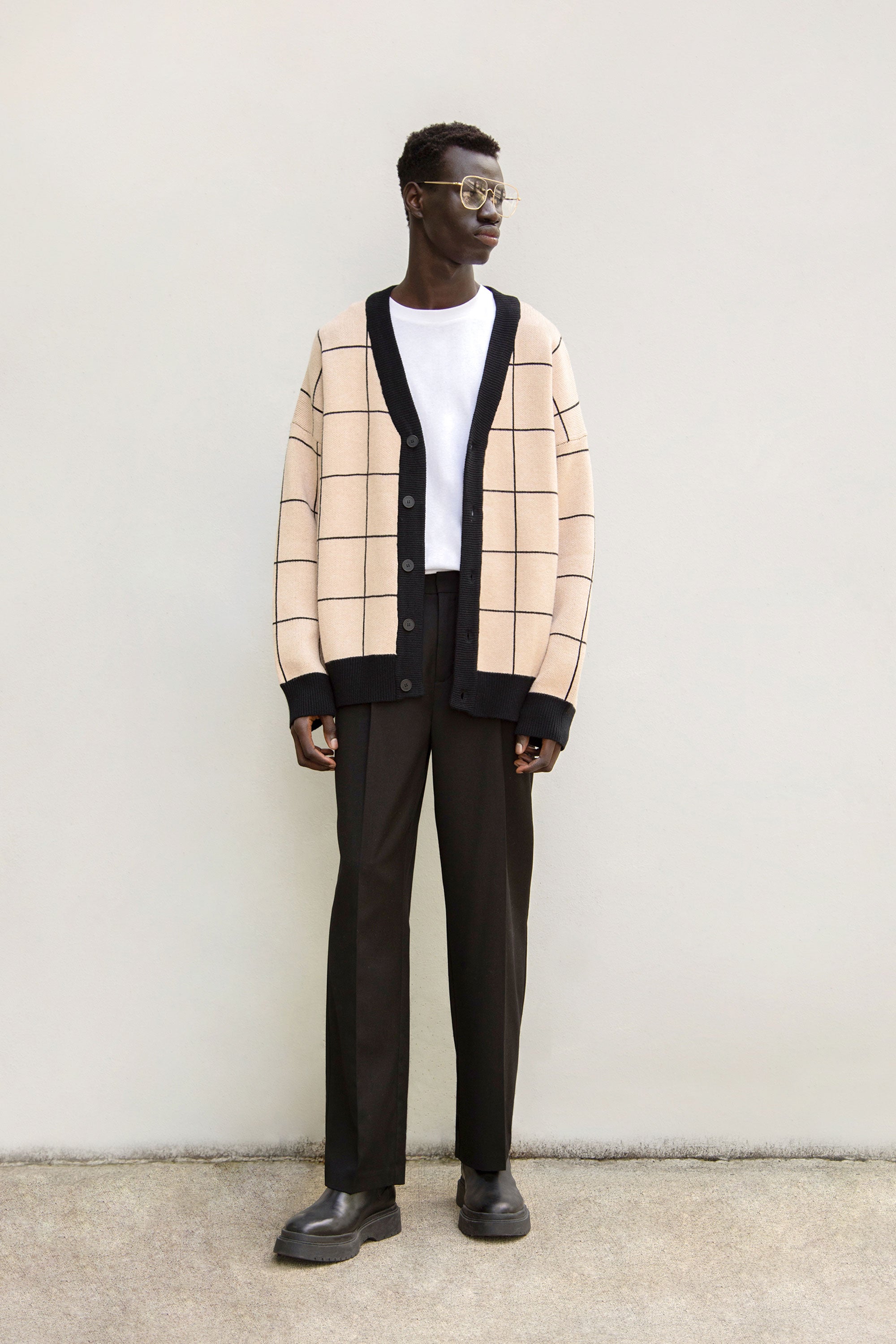 GRID CARDIGAN Discount The Cheapest