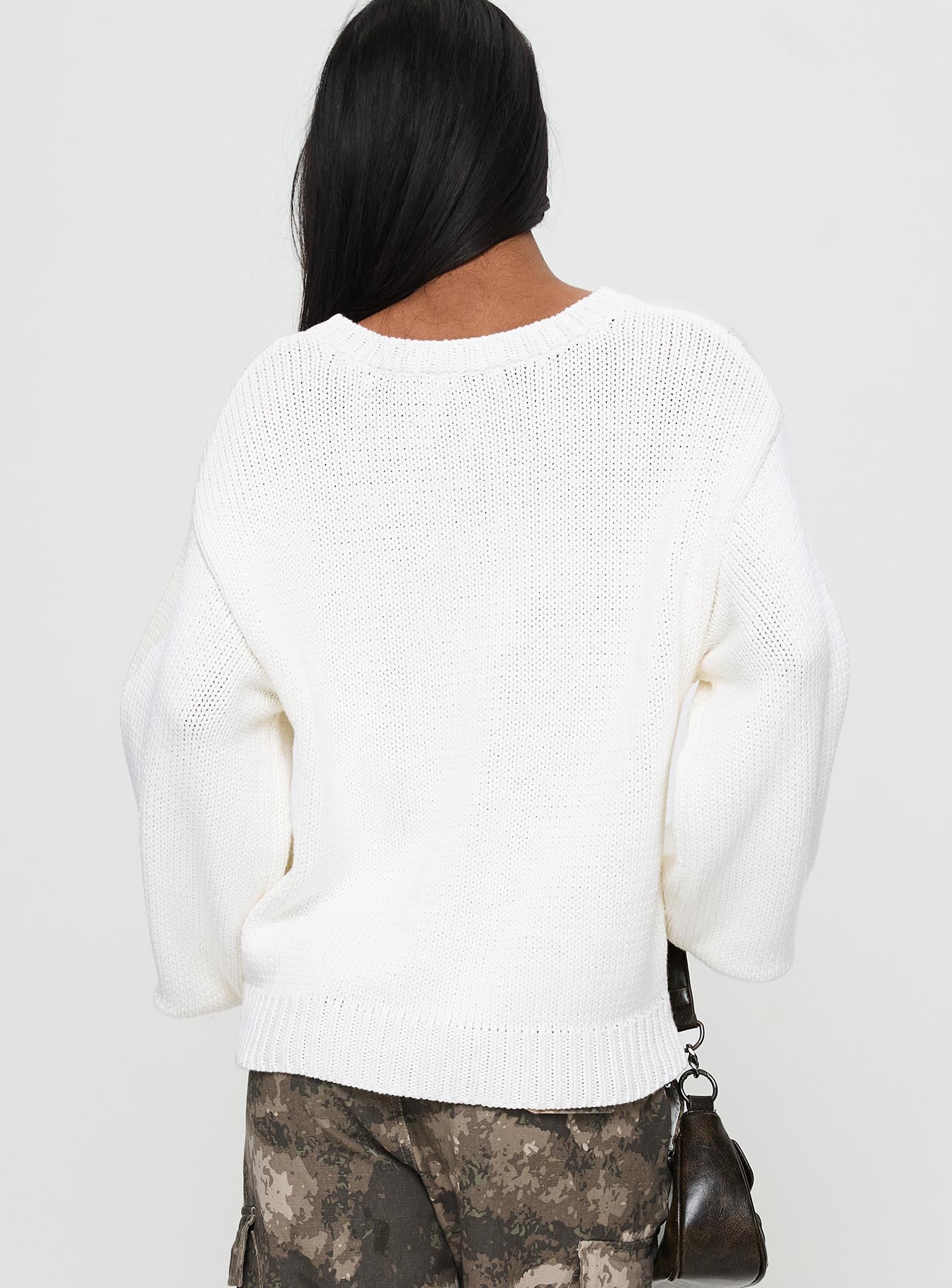 Summer 77 Knit Sweater White / Green Footlocker Finishline Sale Online