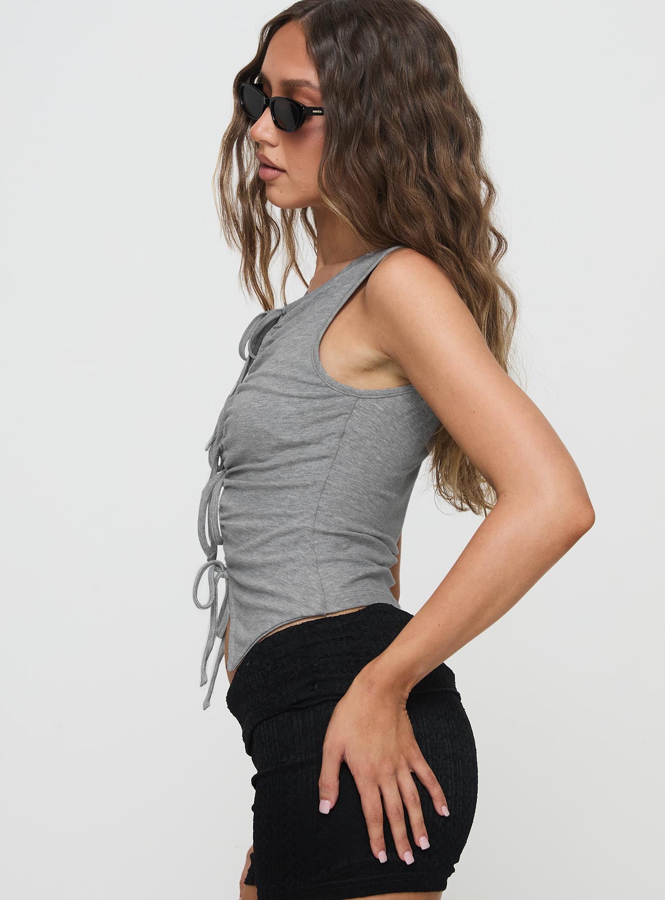 Bowery Top Grey Sale Extremely