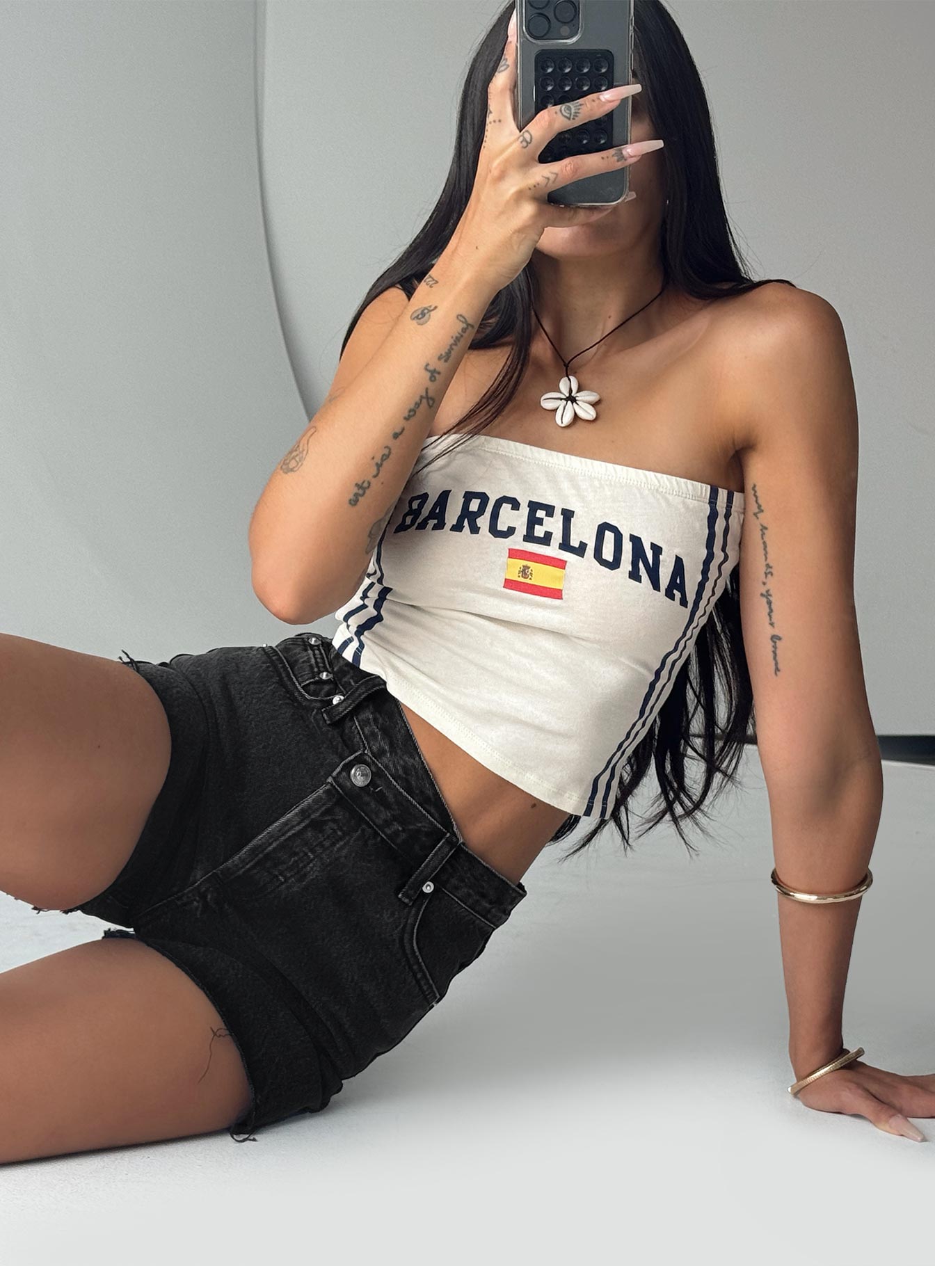 Barcelona Tube Top White Buy Cheap How Much